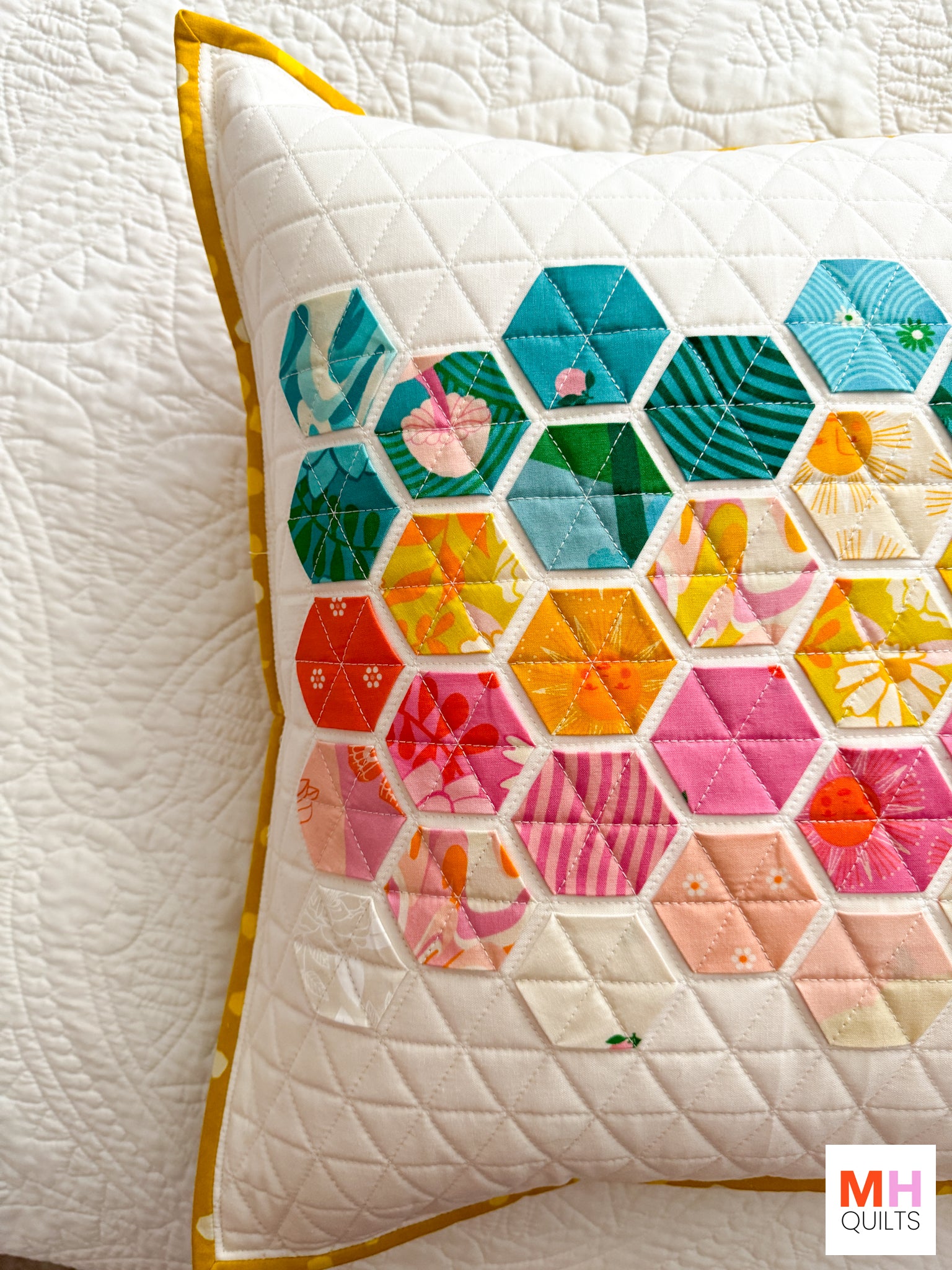 Hexie Pillow - Rise and Shine Version