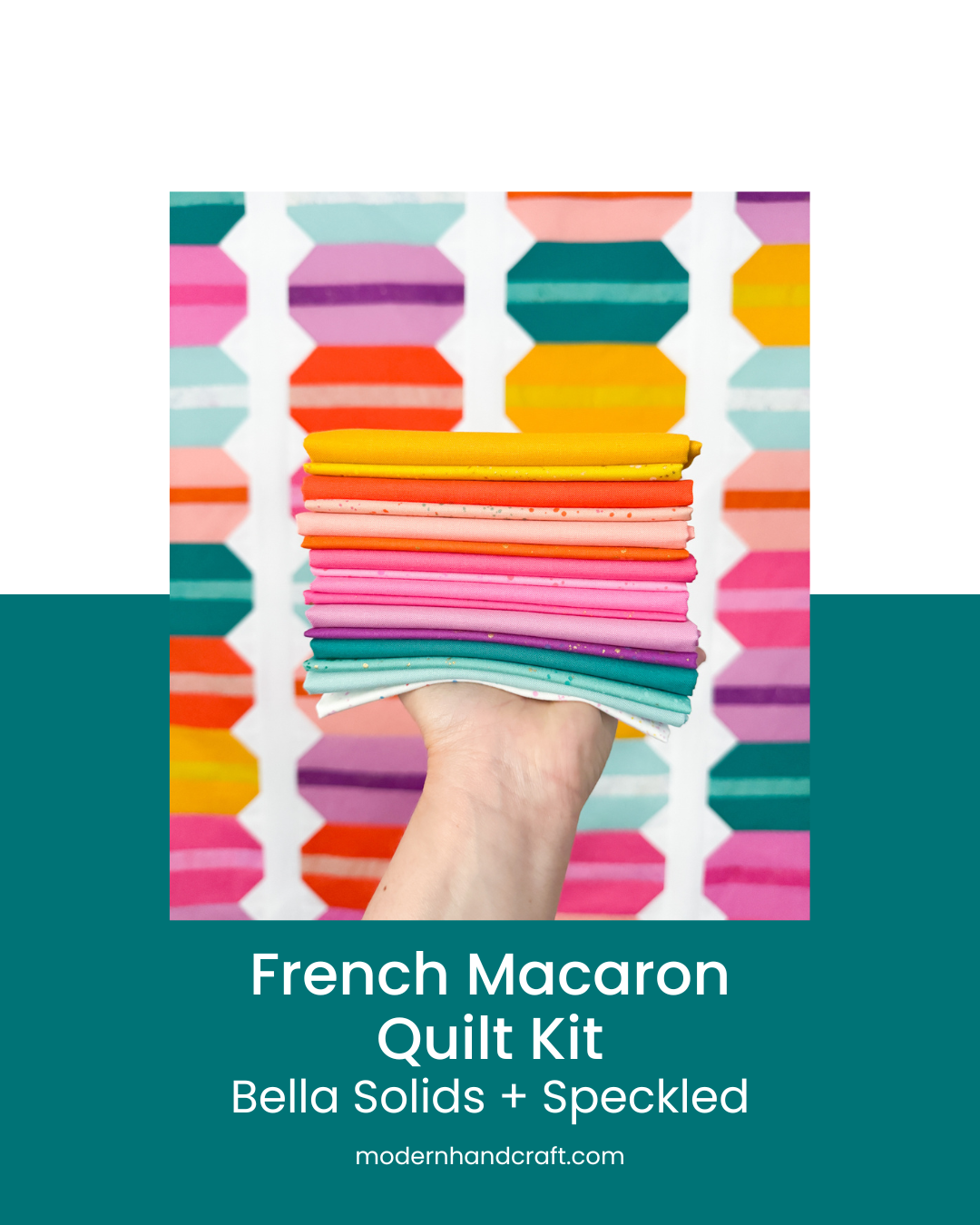 French Macaron Quilt Kit - Bella + Speckled