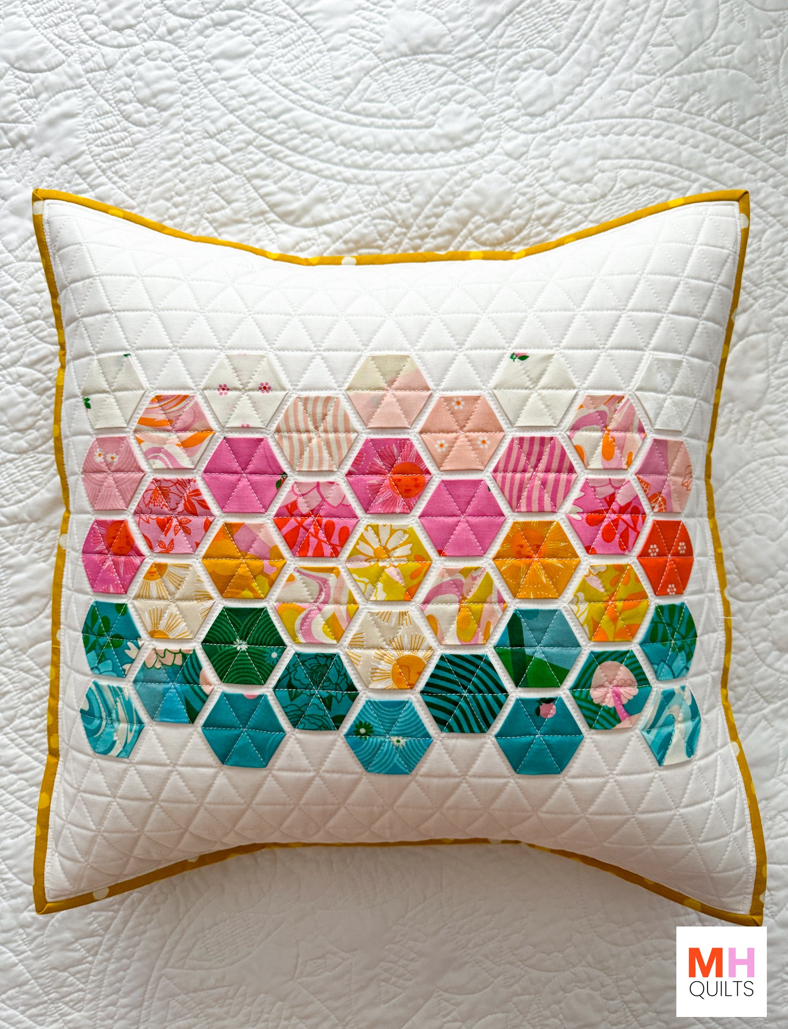 Hexie Pillow - Rise and Shine Version