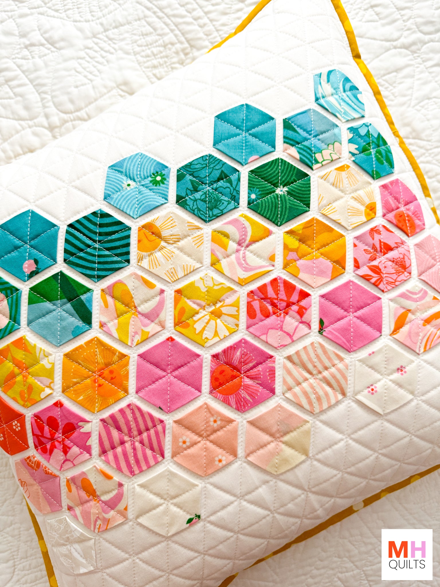 Hexie Pillow - Rise and Shine Version