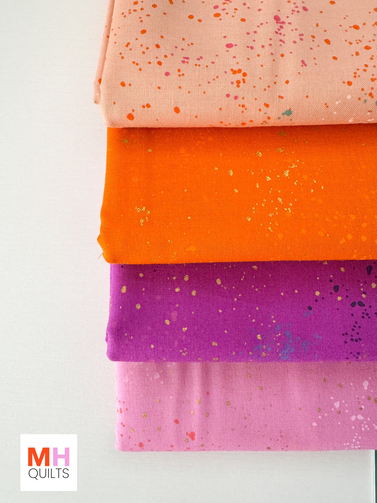 Blooms Quilt Kit - Bella Solids + Speckled Combo 3