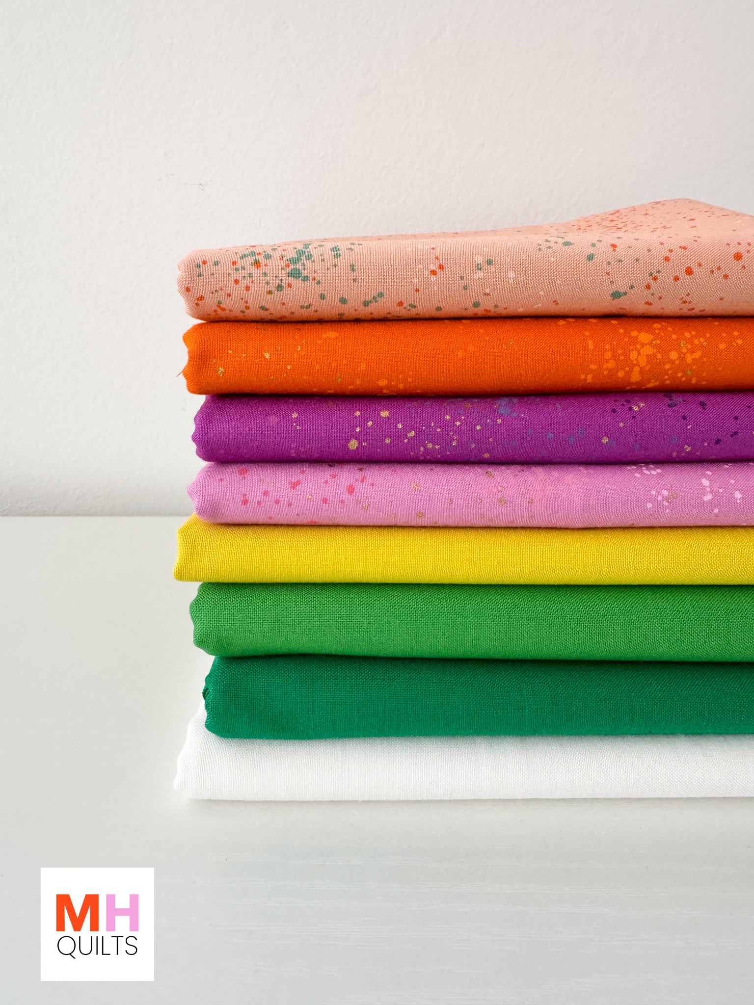 Blooms Quilt Kit - Bella Solids + Speckled Combo 3