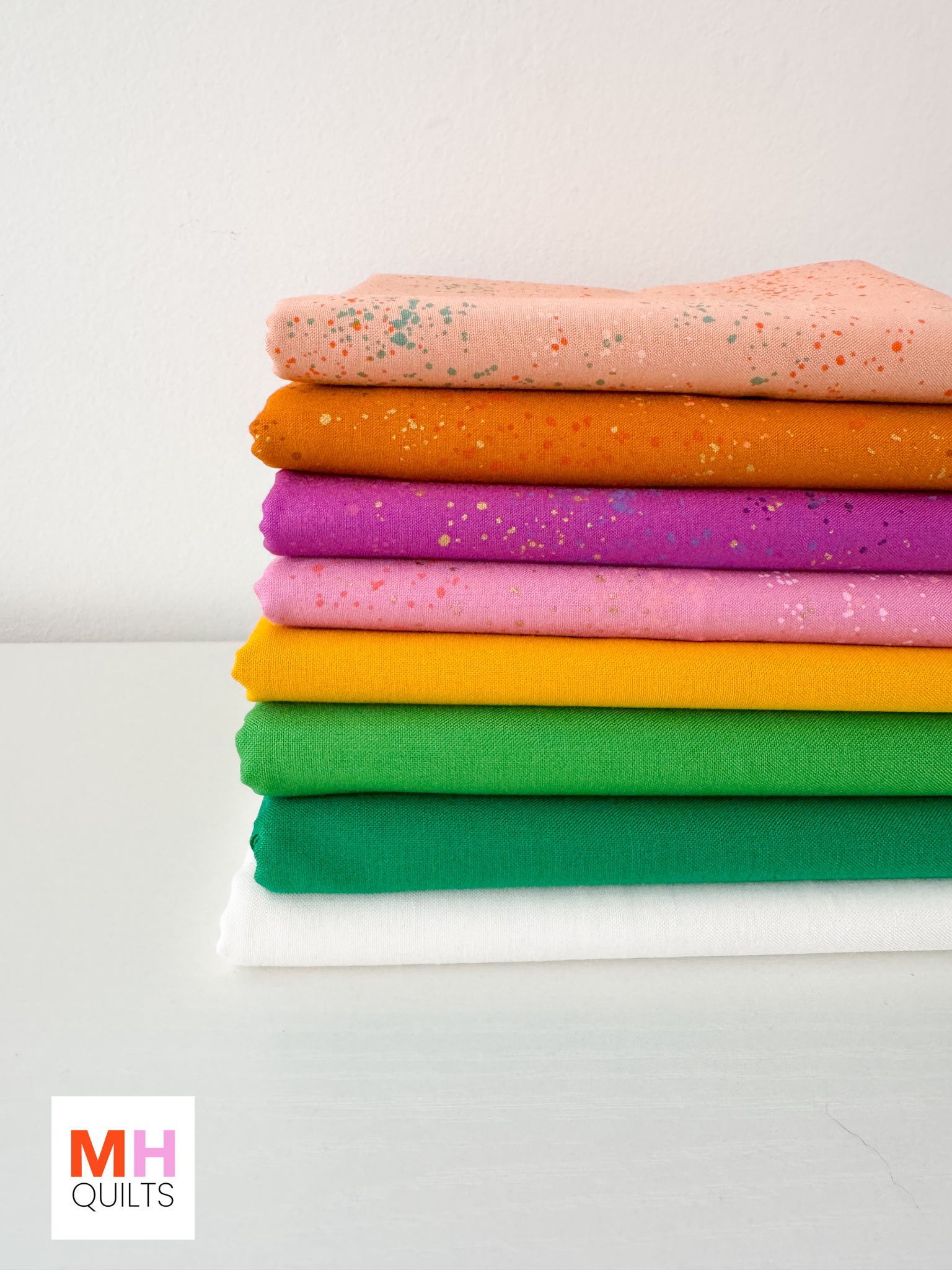 Blooms Quilt Kit - Bella Solids + Speckled Combo 4