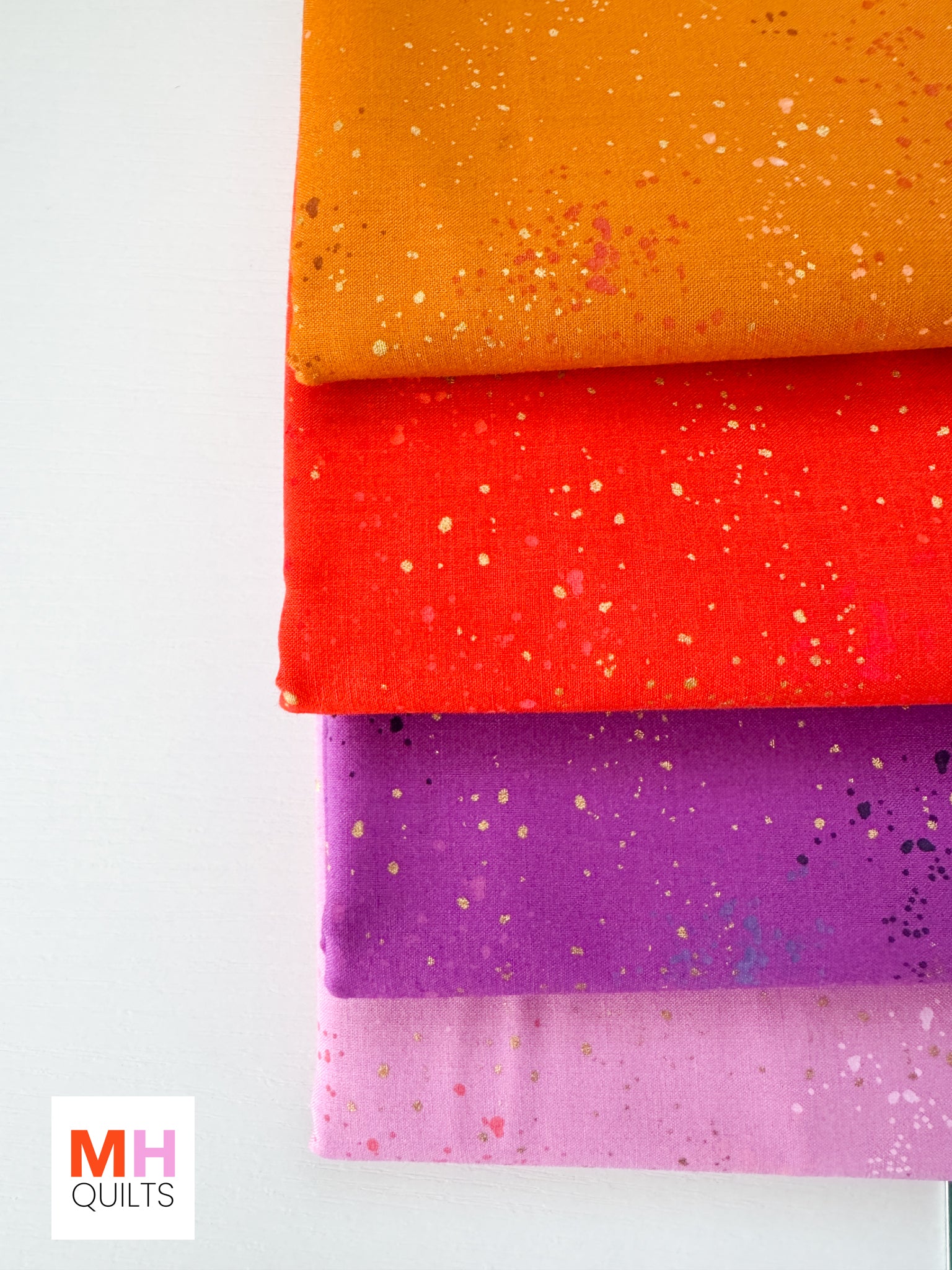 Blooms Quilt Kit - Bella Solids + Speckled Combo 1