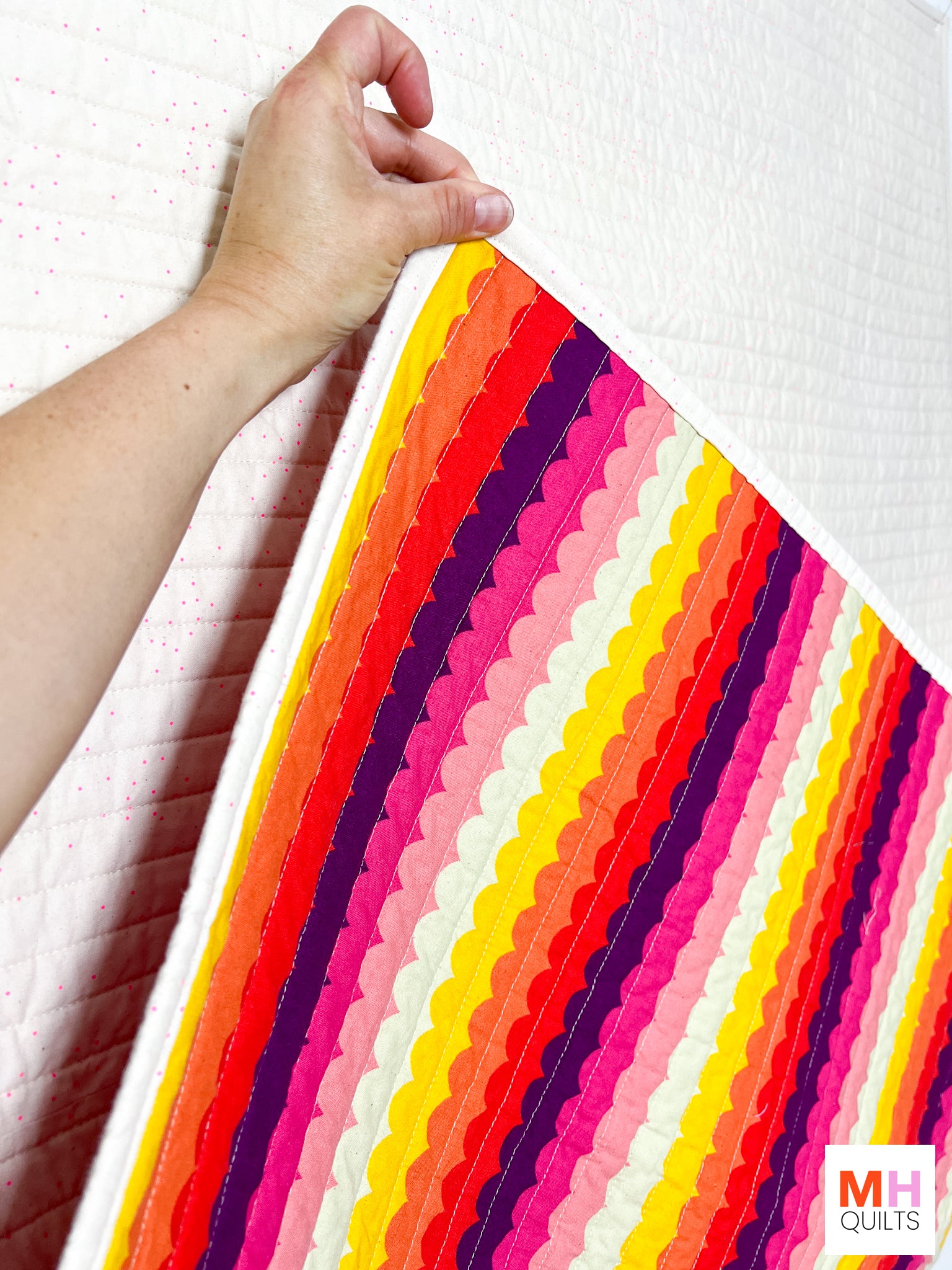 Scallop Quilt - Pink Panorama Version
