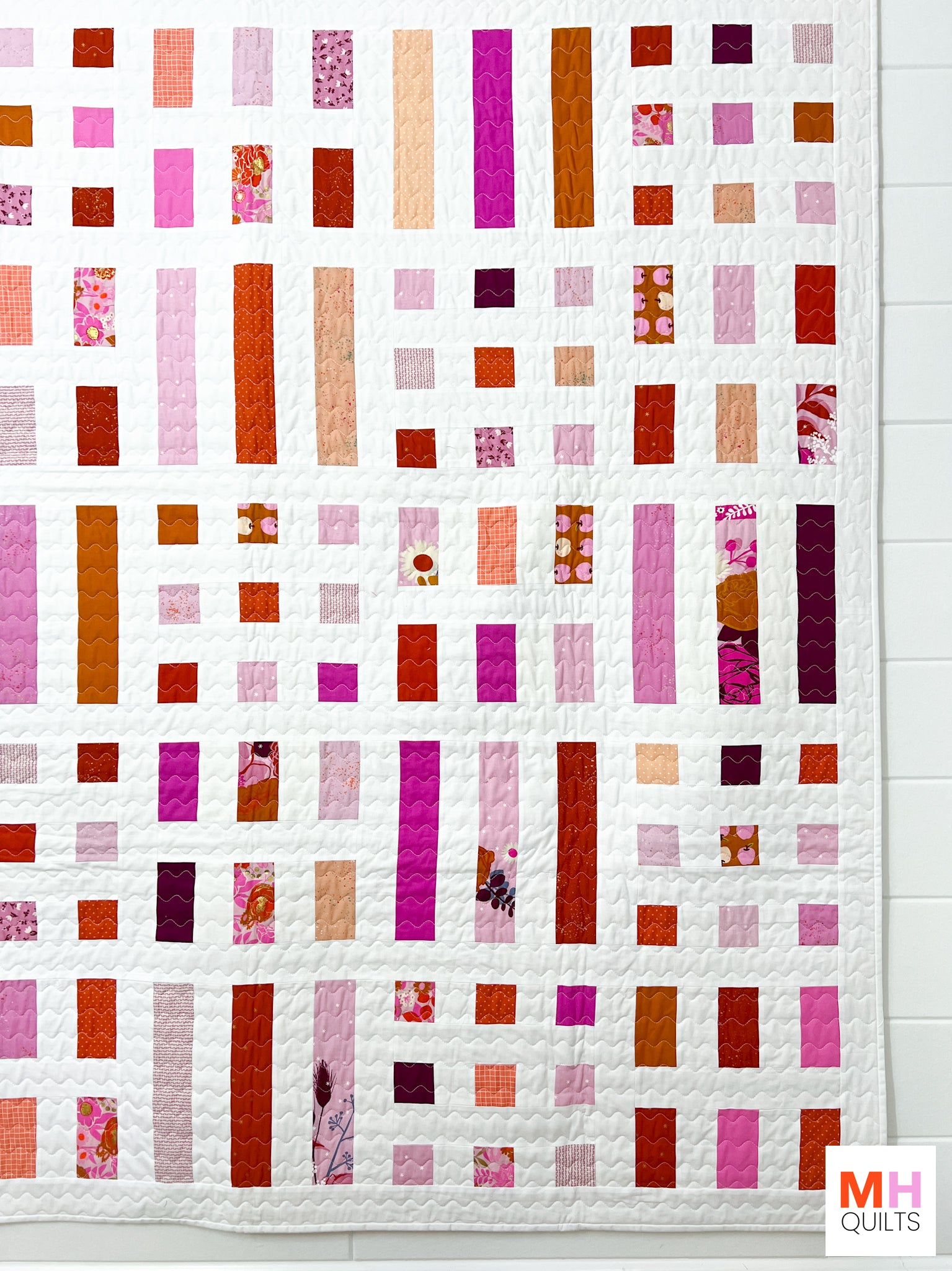 Dot + Dash Quilt - Scrappy Ruby Star Society Version