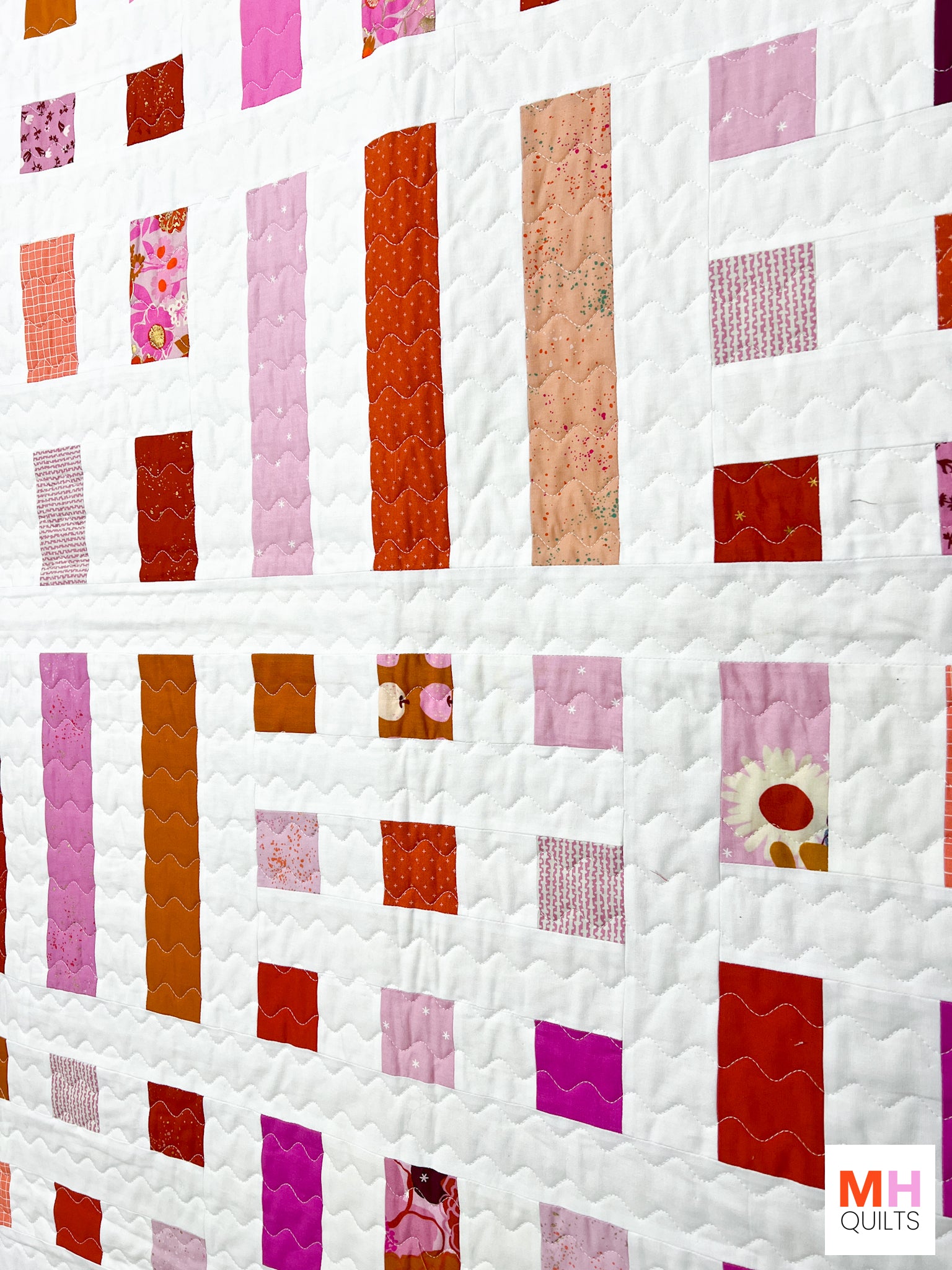 Dot + Dash Quilt - Scrappy Ruby Star Society Version