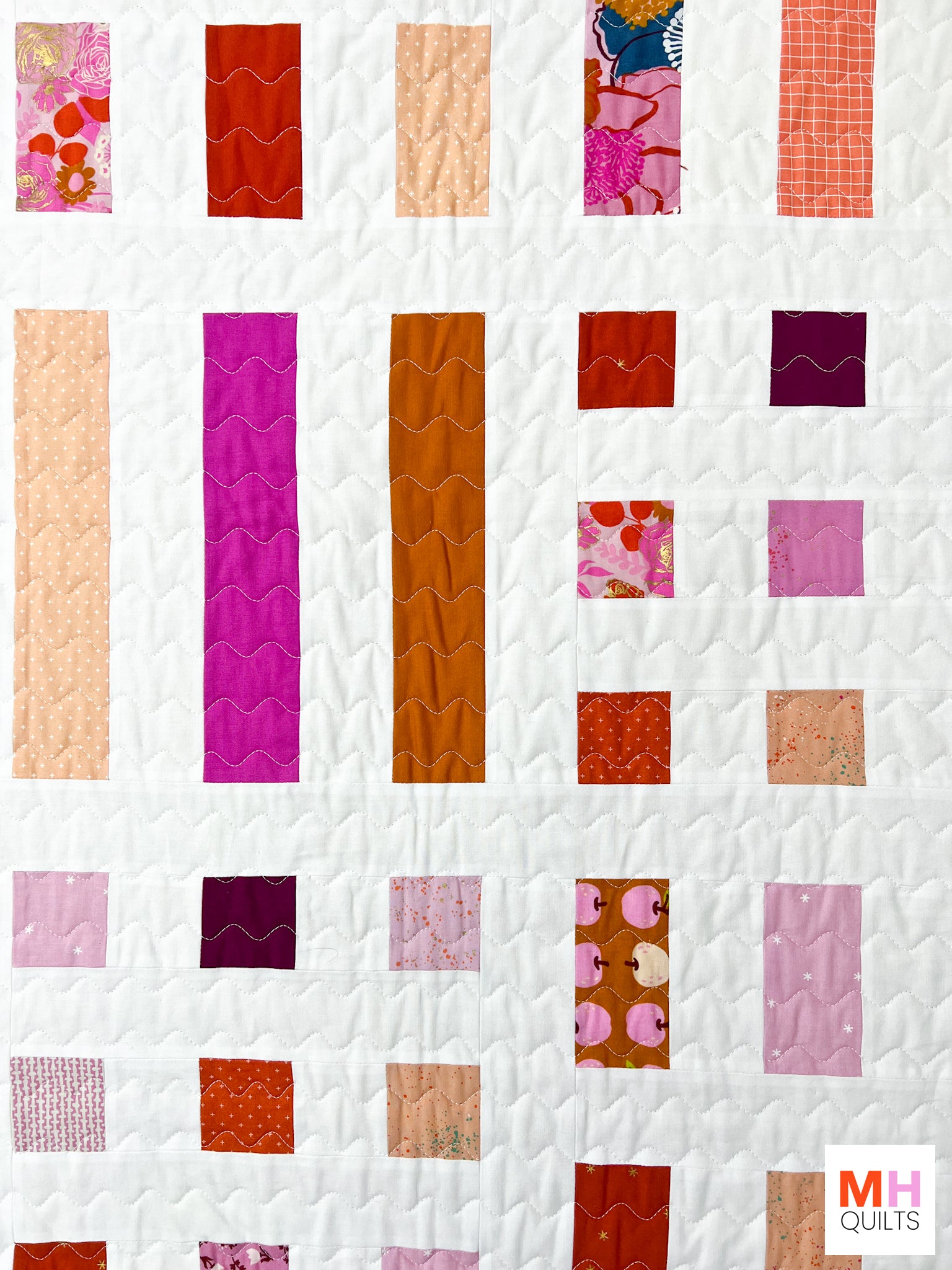 Dot + Dash Quilt - Scrappy Ruby Star Society Version