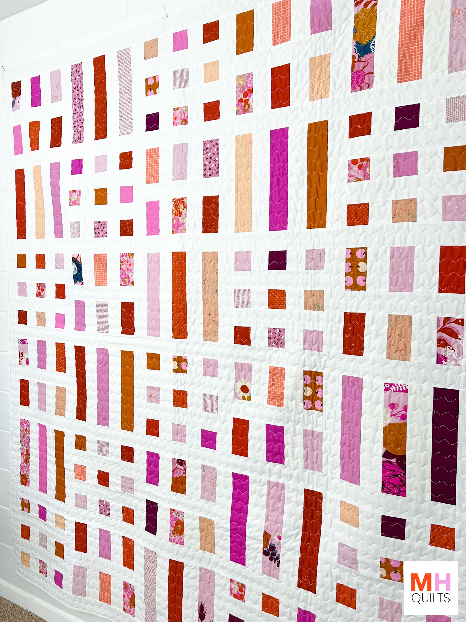 Dot + Dash Quilt - Scrappy Ruby Star Society Version