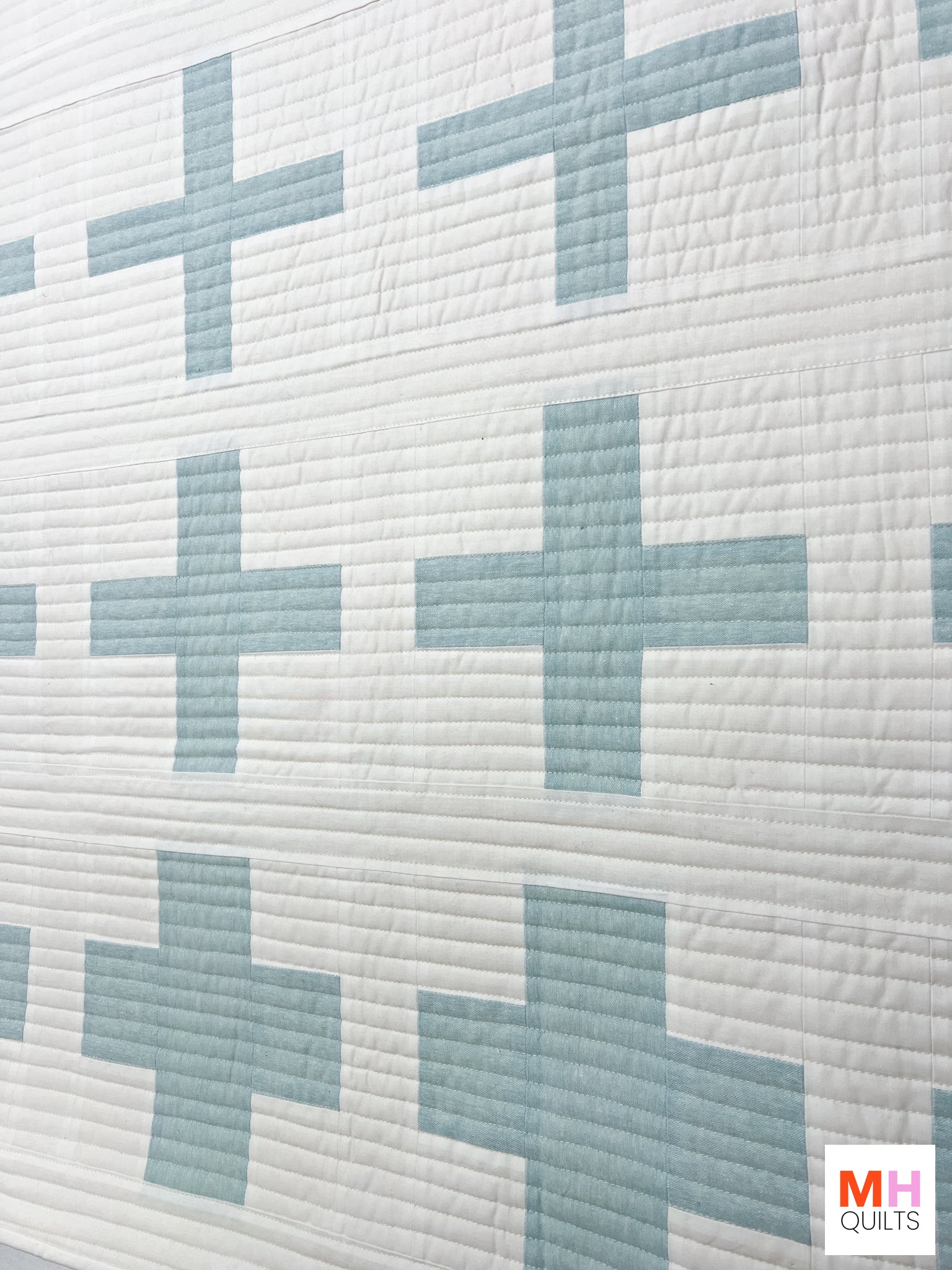 Increase Quilt - Aqua Essex Version