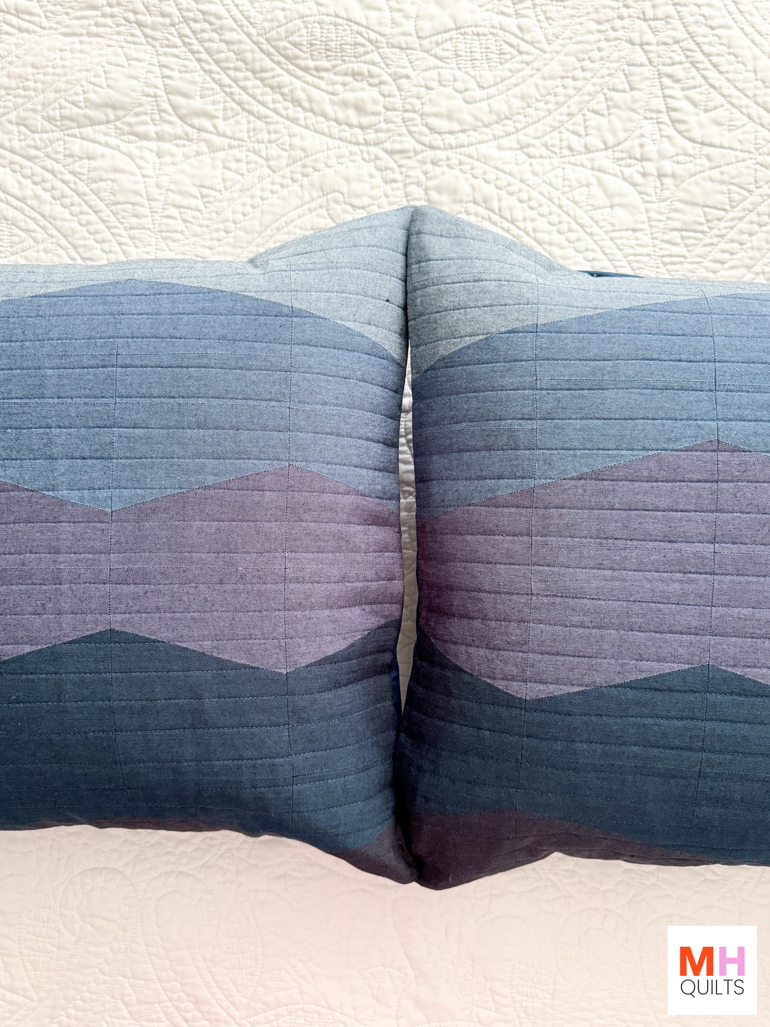Ranges Pillow Pairs - Nocturne Chambray Winter Cover Set