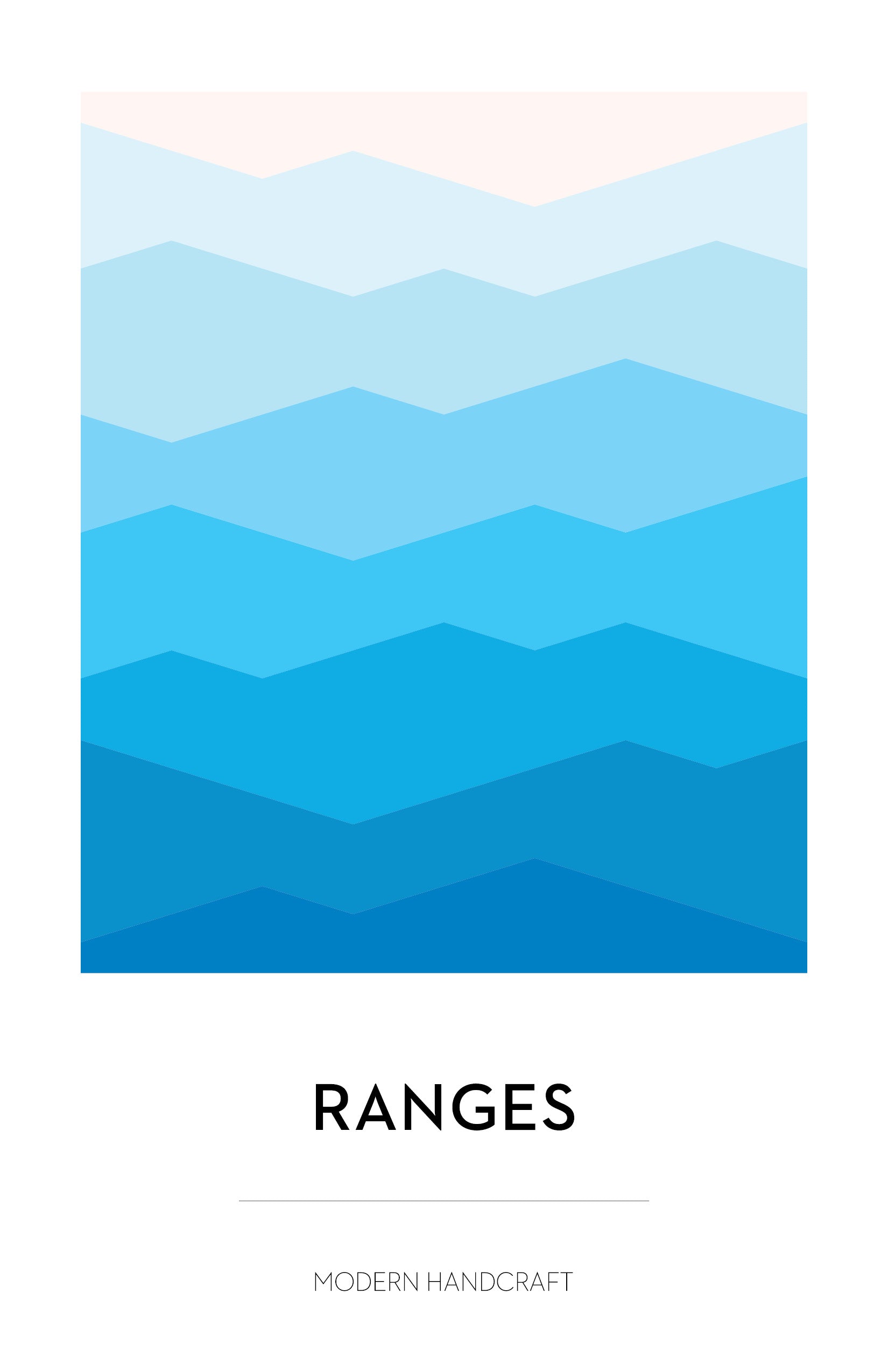 Ranges Quilt Printed Pattern