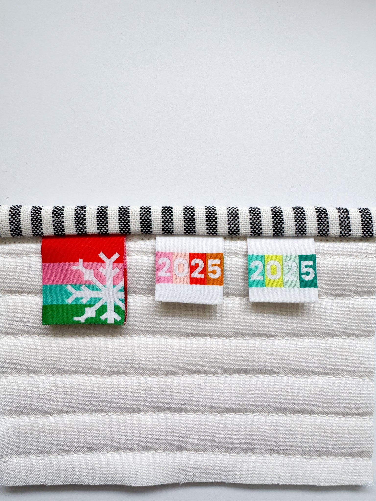 Snowflake Woven Labels Set of 4