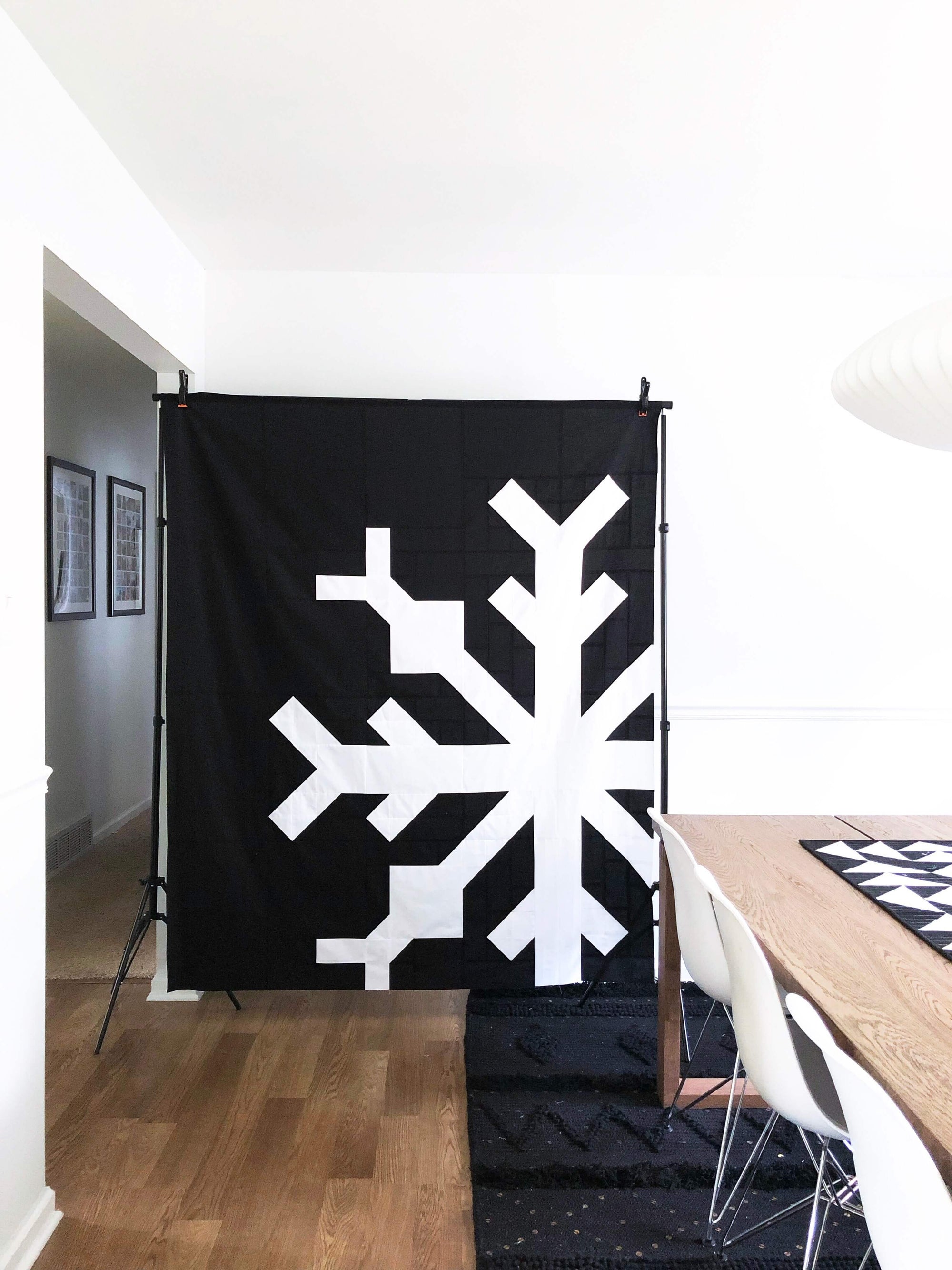 Snowflake Quilt Printed Pattern