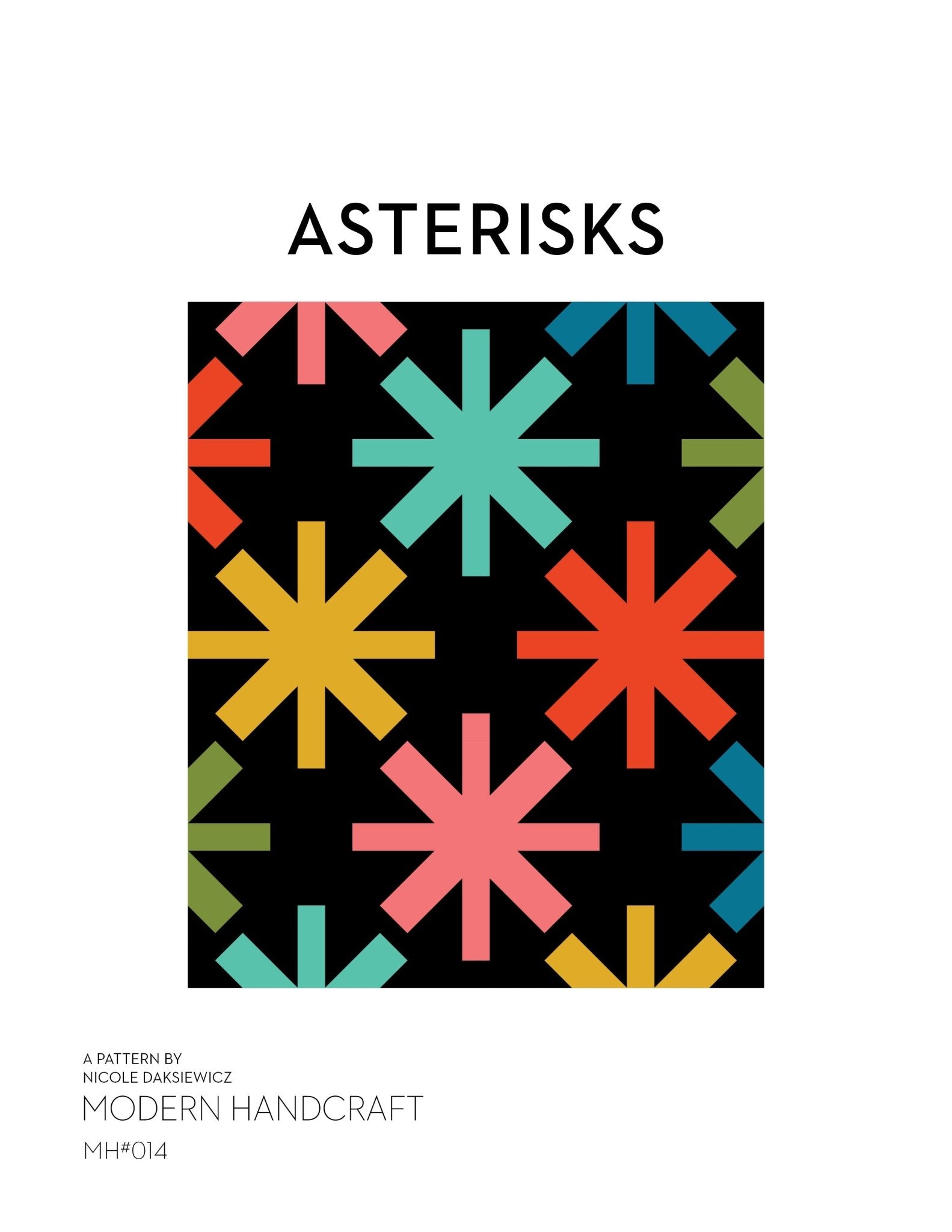 Asterisks Quilt PDF Pattern - modernhandcraft