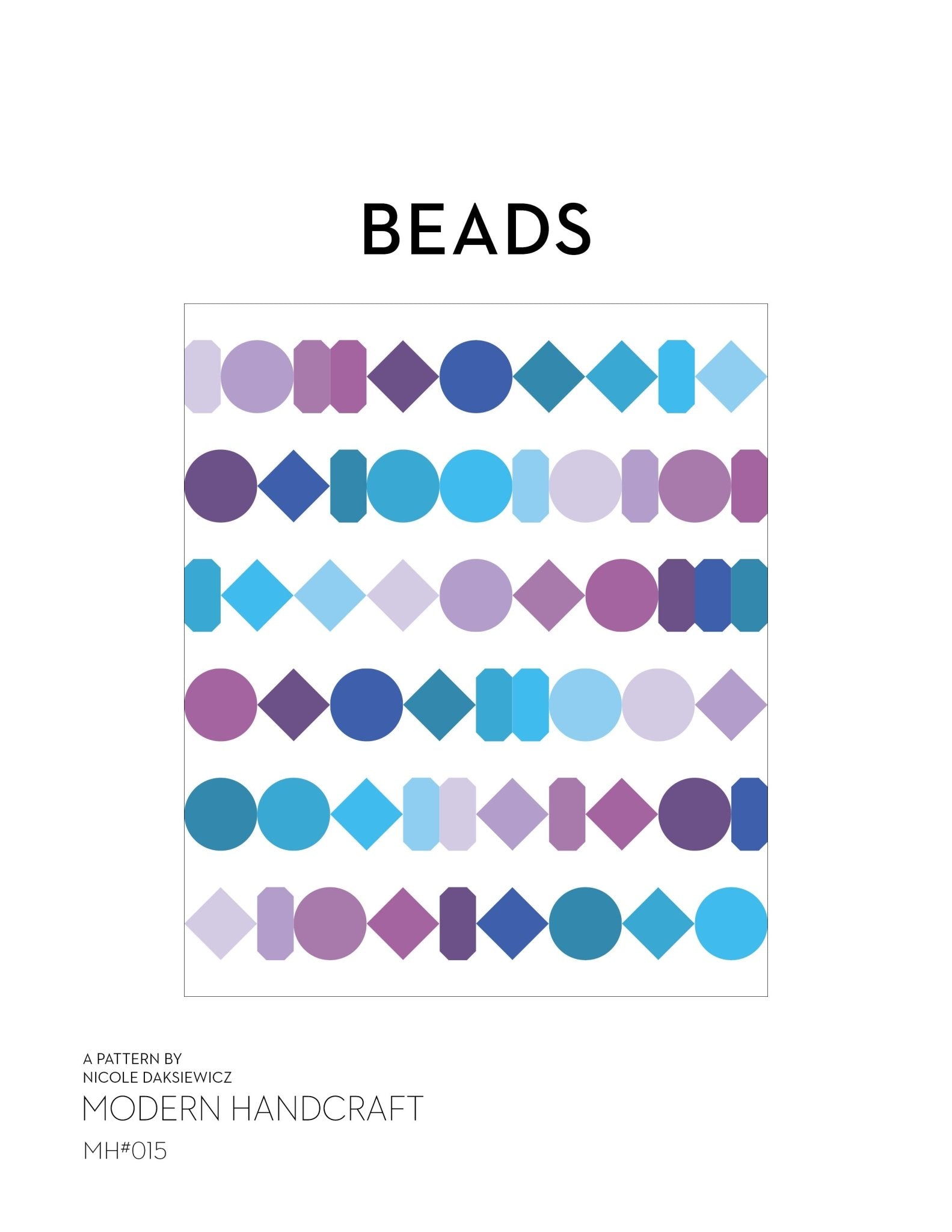 Beads Quilt PDF Pattern - modernhandcraft