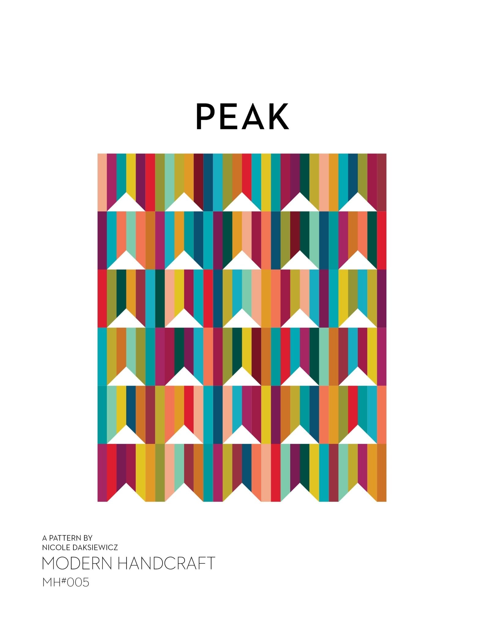 Peak Quilt PDF Pattern - modernhandcraft