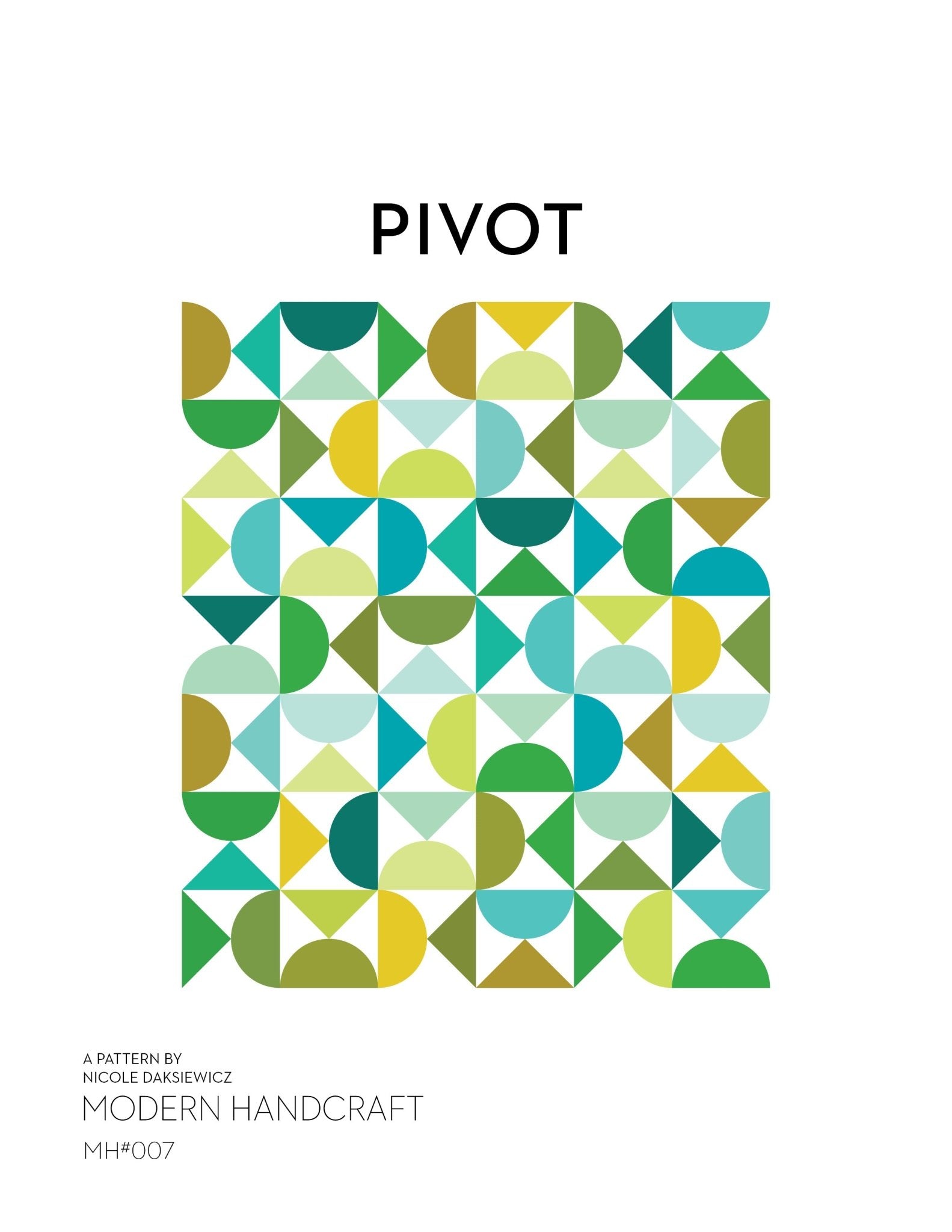 Pivot Quilt PDF Pattern - modernhandcraft