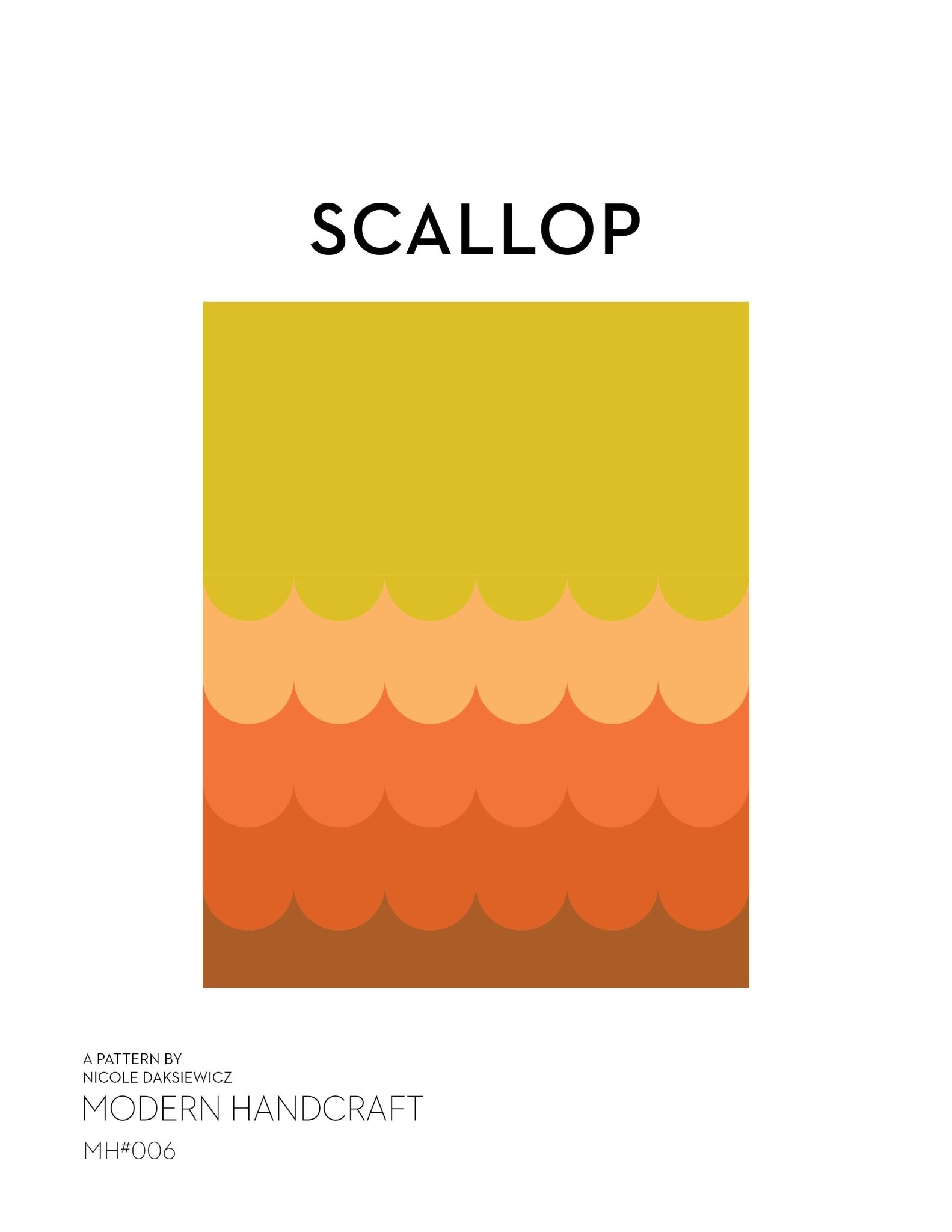 Scallop Quilt PDF Pattern - modernhandcraft