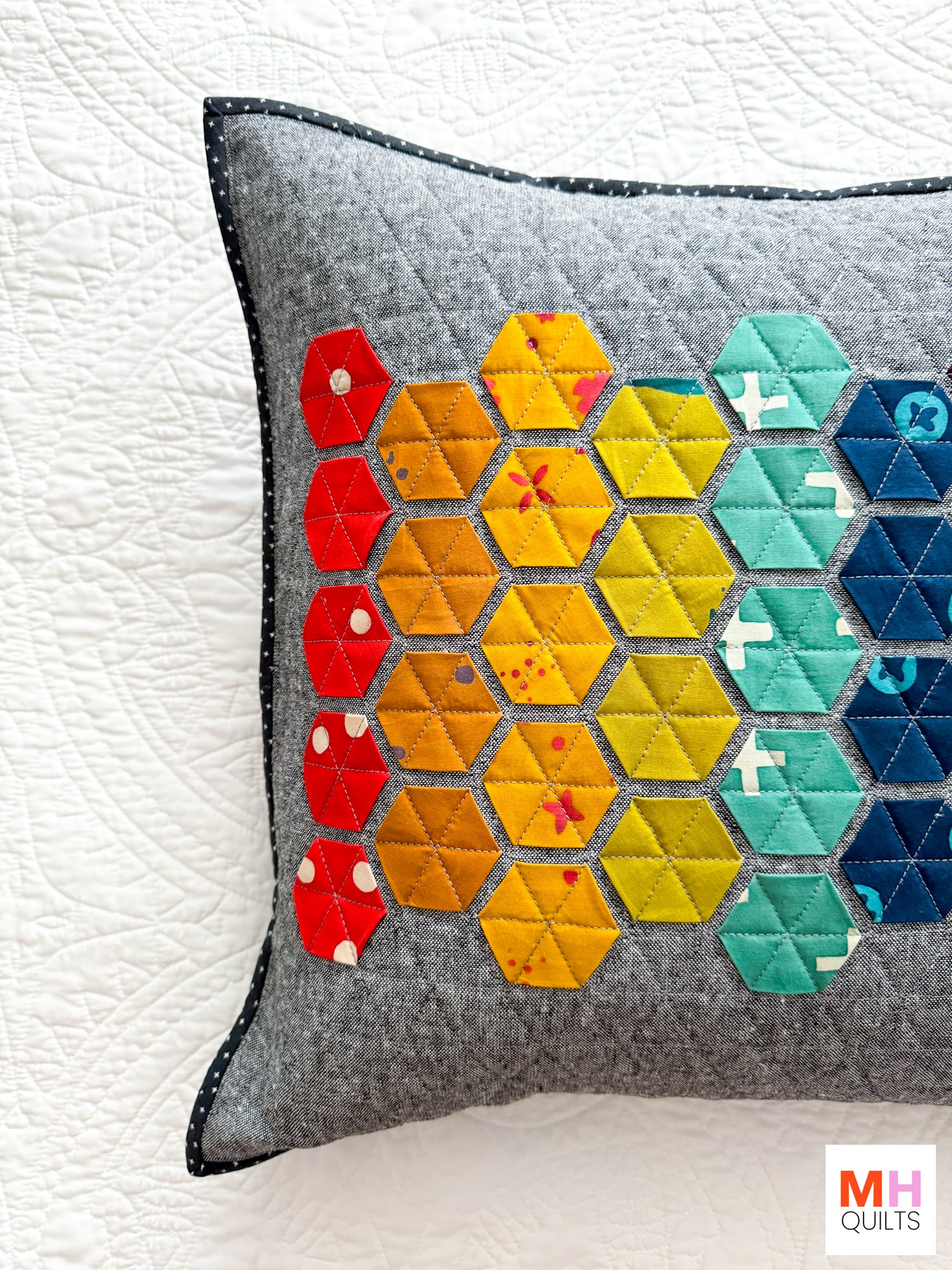 Hexie Pillow - Handcrafted Version