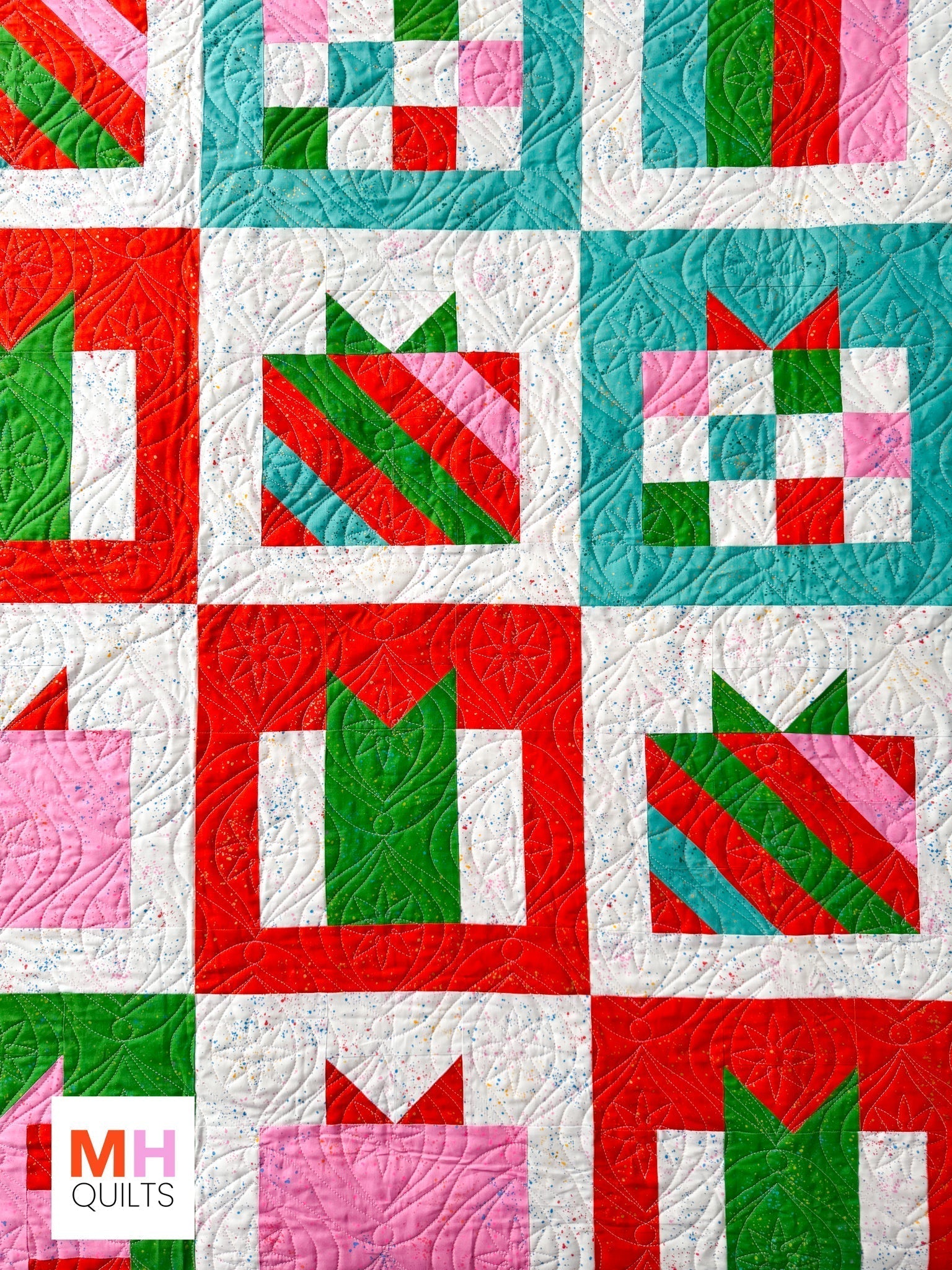 Presents Quilt - Speckled Cover Version