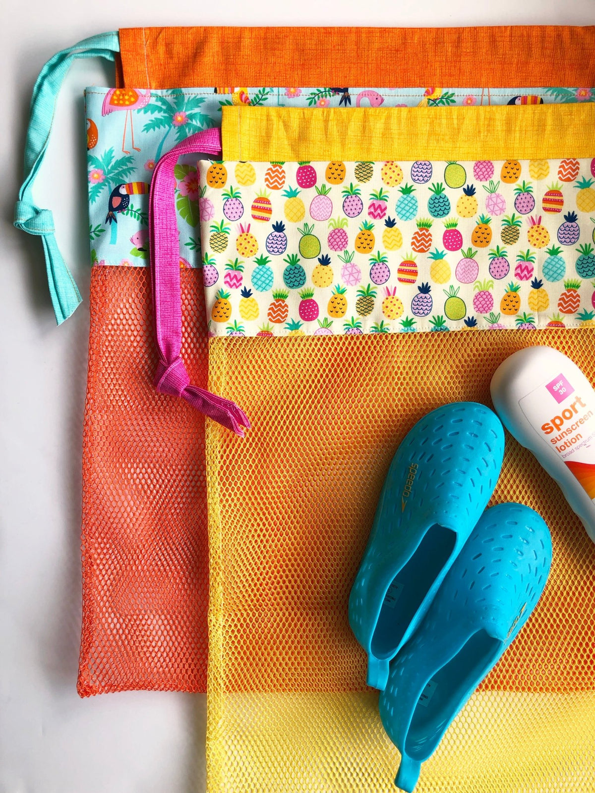 Mesh Beach Bag / Tutorial modernhandcraft