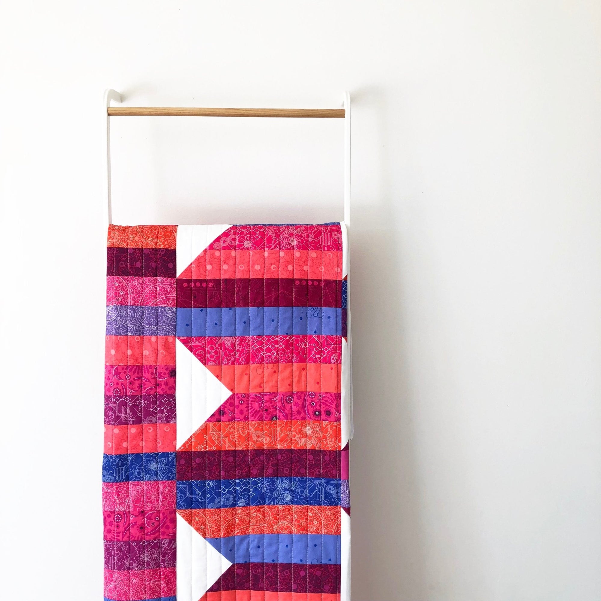Peak Quilt / Pink + Purple Alison Glass Version | modernhandcraft