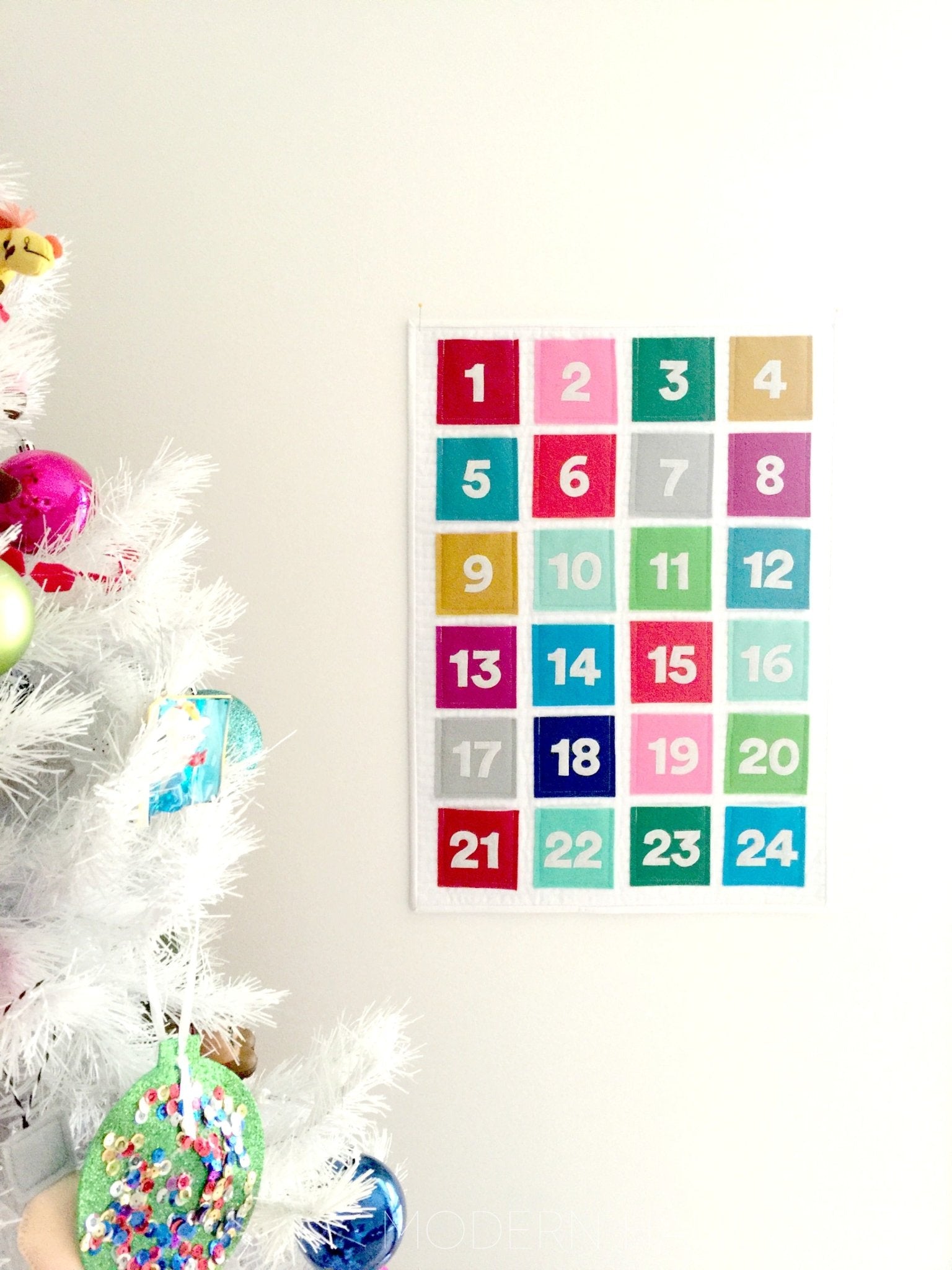 Quilted Advent Calendar / Tutorial | modernhandcraft