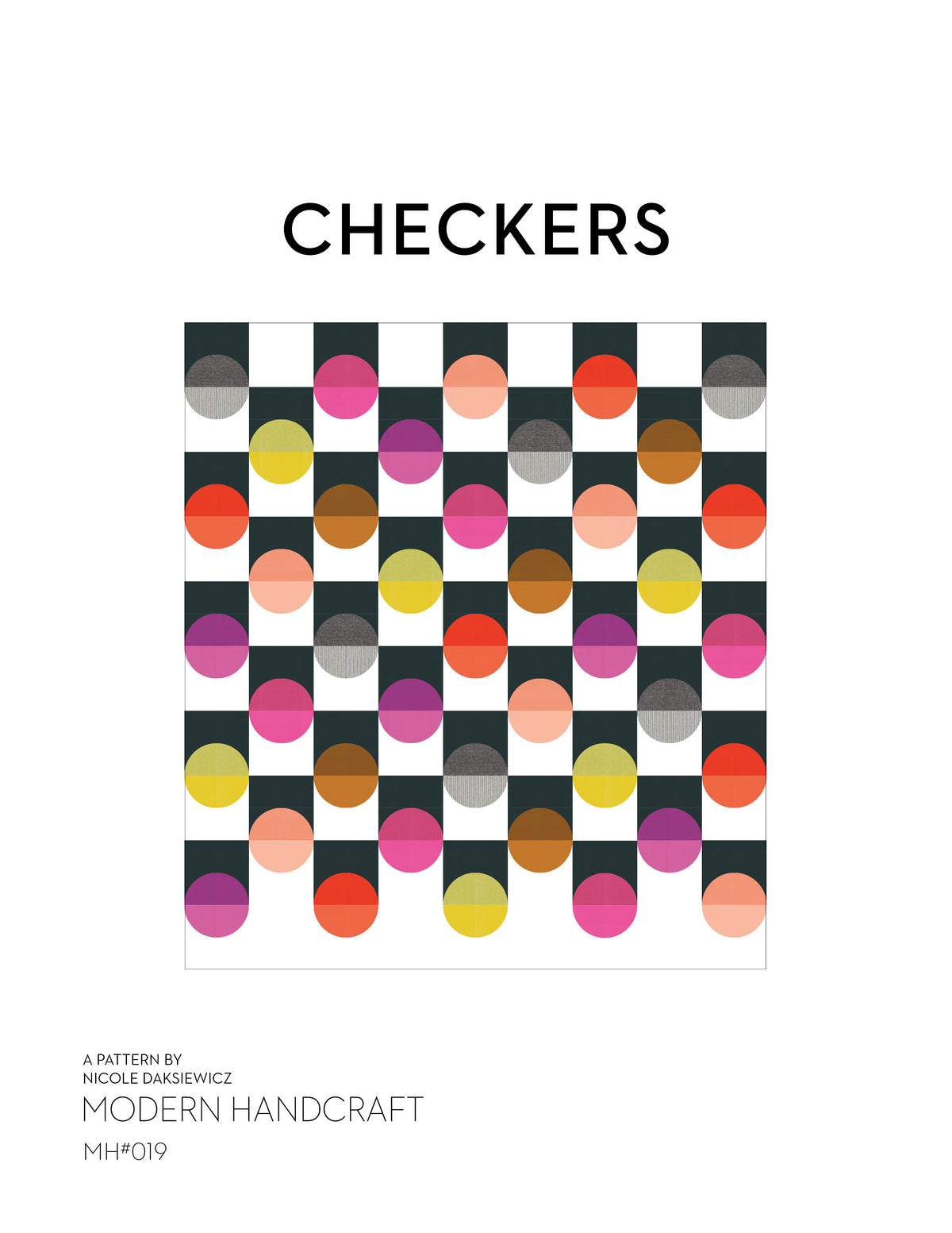 Checkers Pattern Color Checkers Quilt PDF Pattern – modernhandcraft