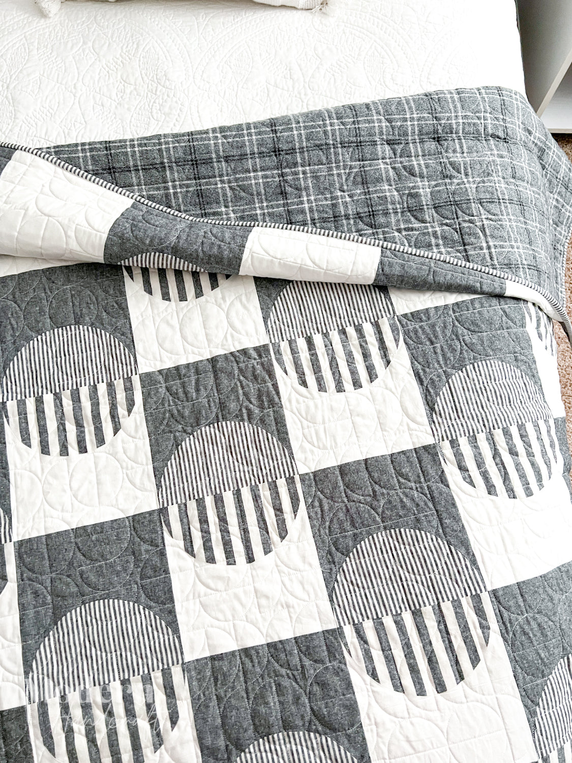 Checkers And Rails Quilt Pattern Checkers Quilt Printed Pattern – modernhandcraft