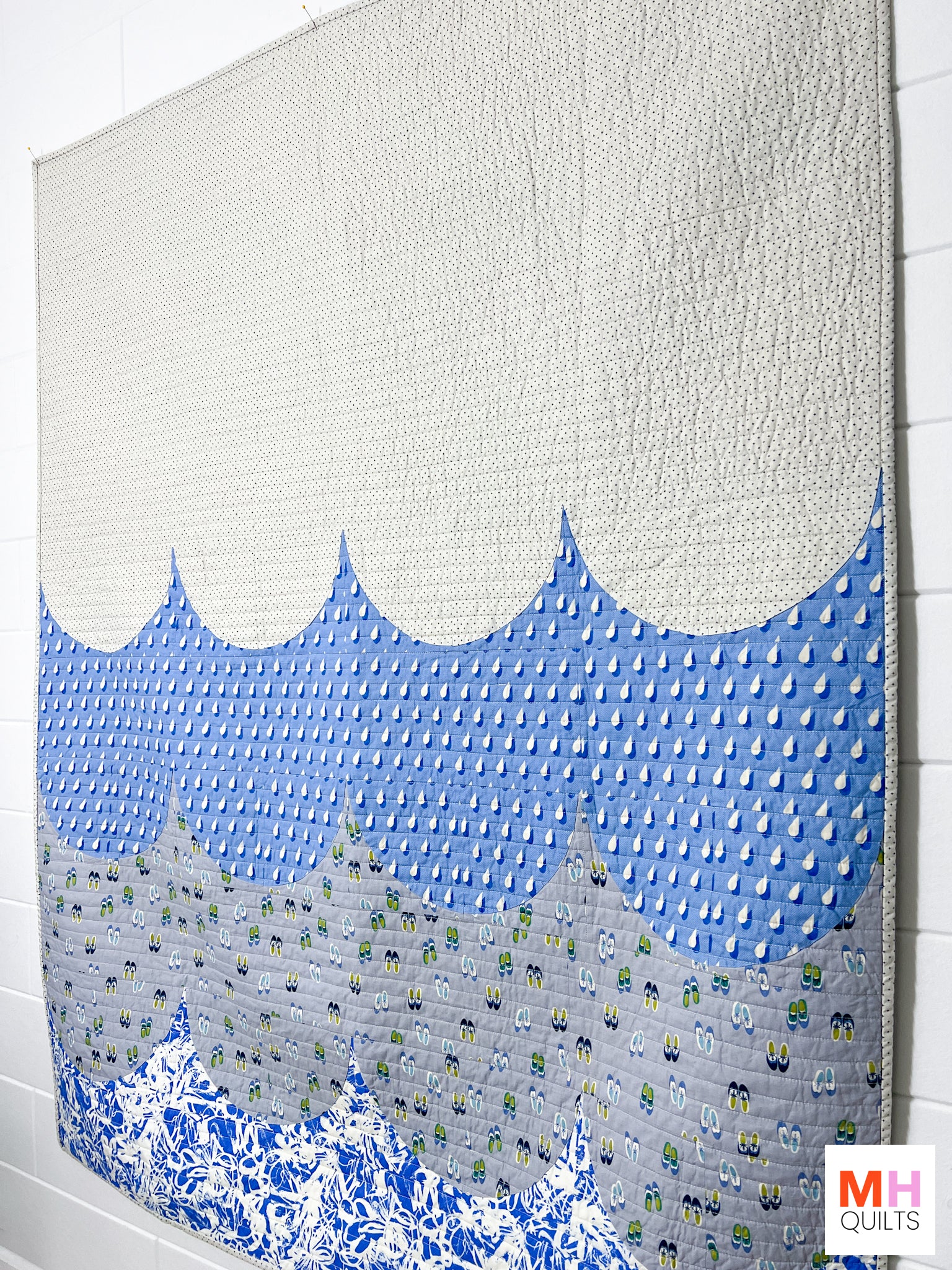 Scallop Quilt - Blue Panorama Version