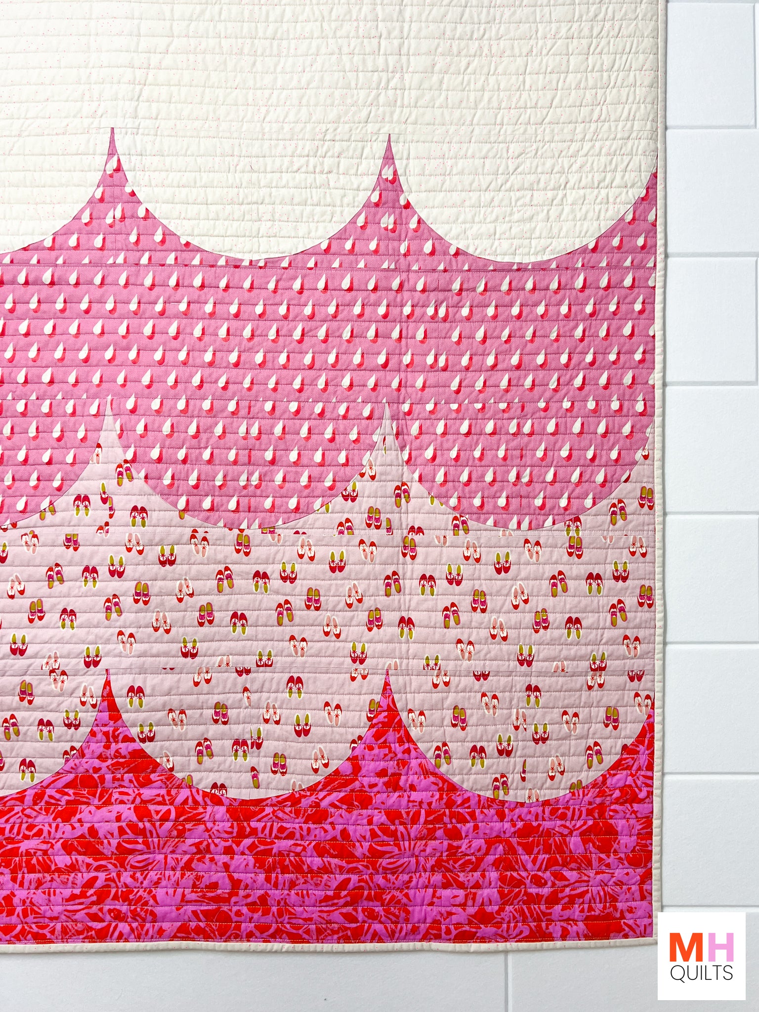 Scallop Quilt - Pink Panorama Version