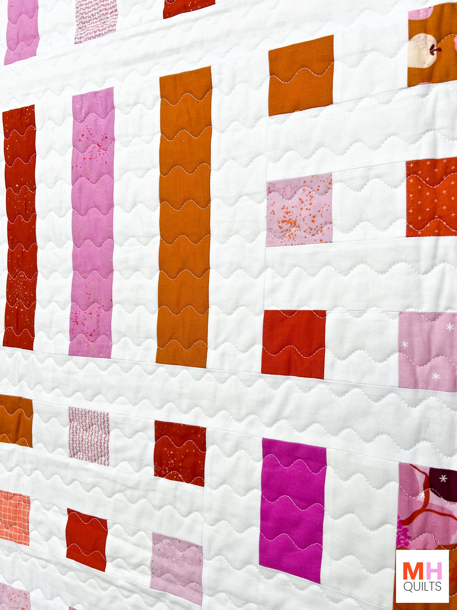 Dot + Dash Quilt - Scrappy Ruby Star Society Version