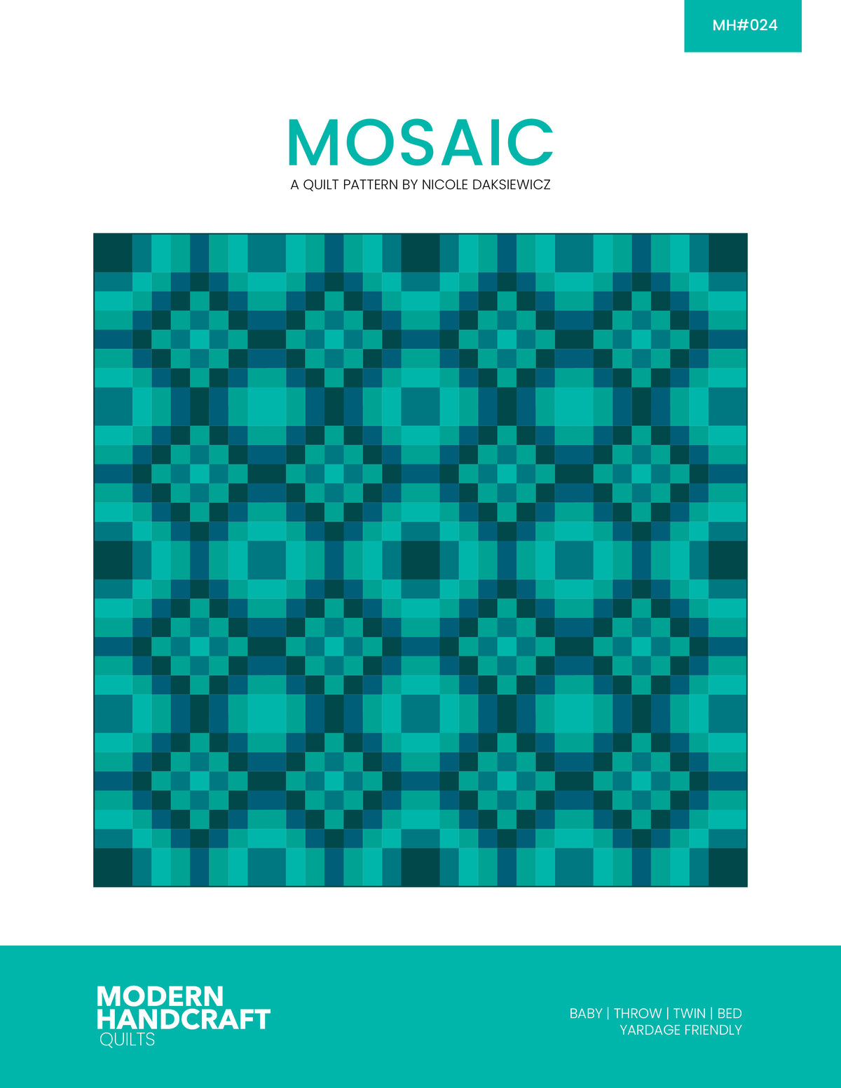 Mosaic Quilt PDF Pattern