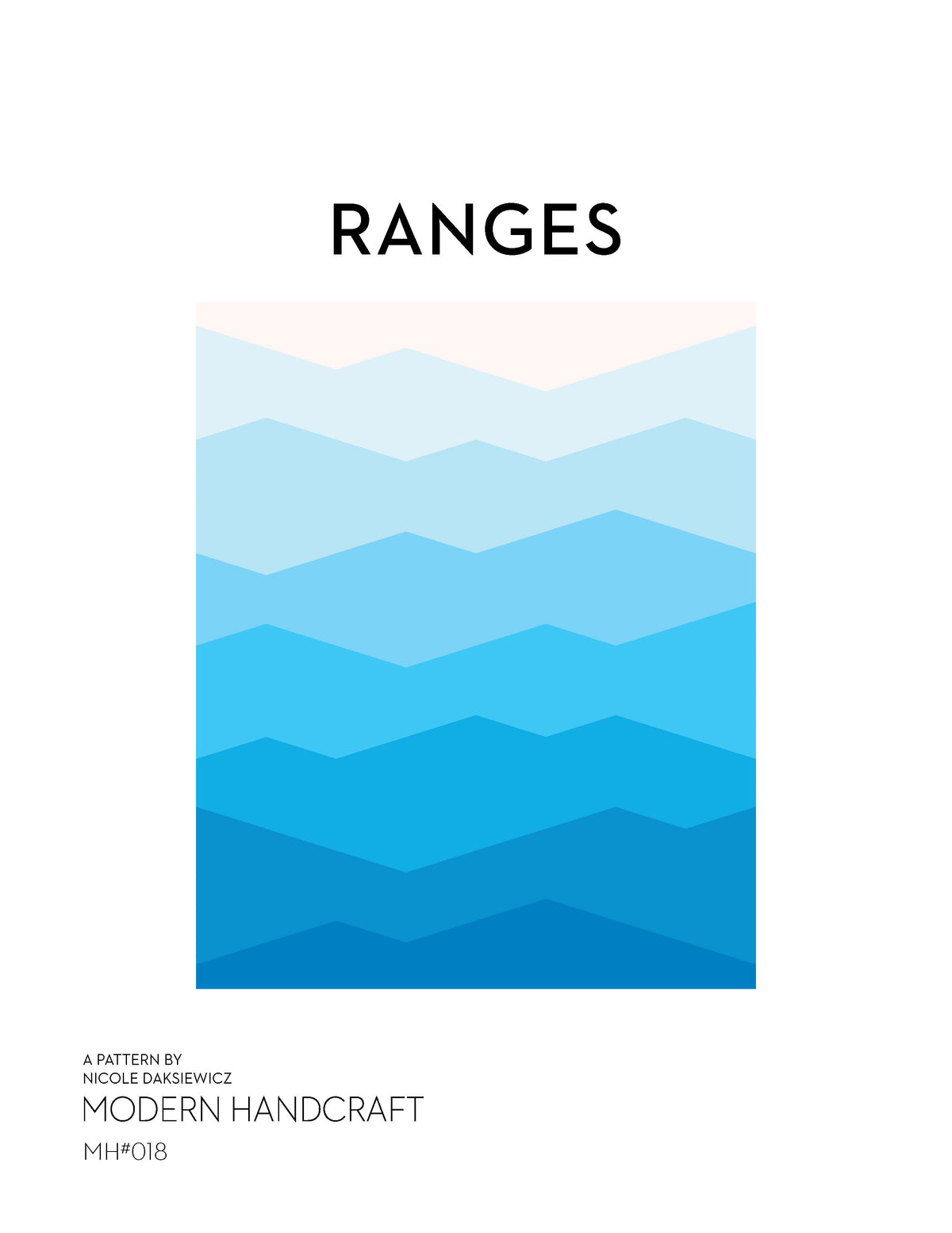Range Quilt Pattern Ranges Quilt PDF Pattern – modernhandcraft