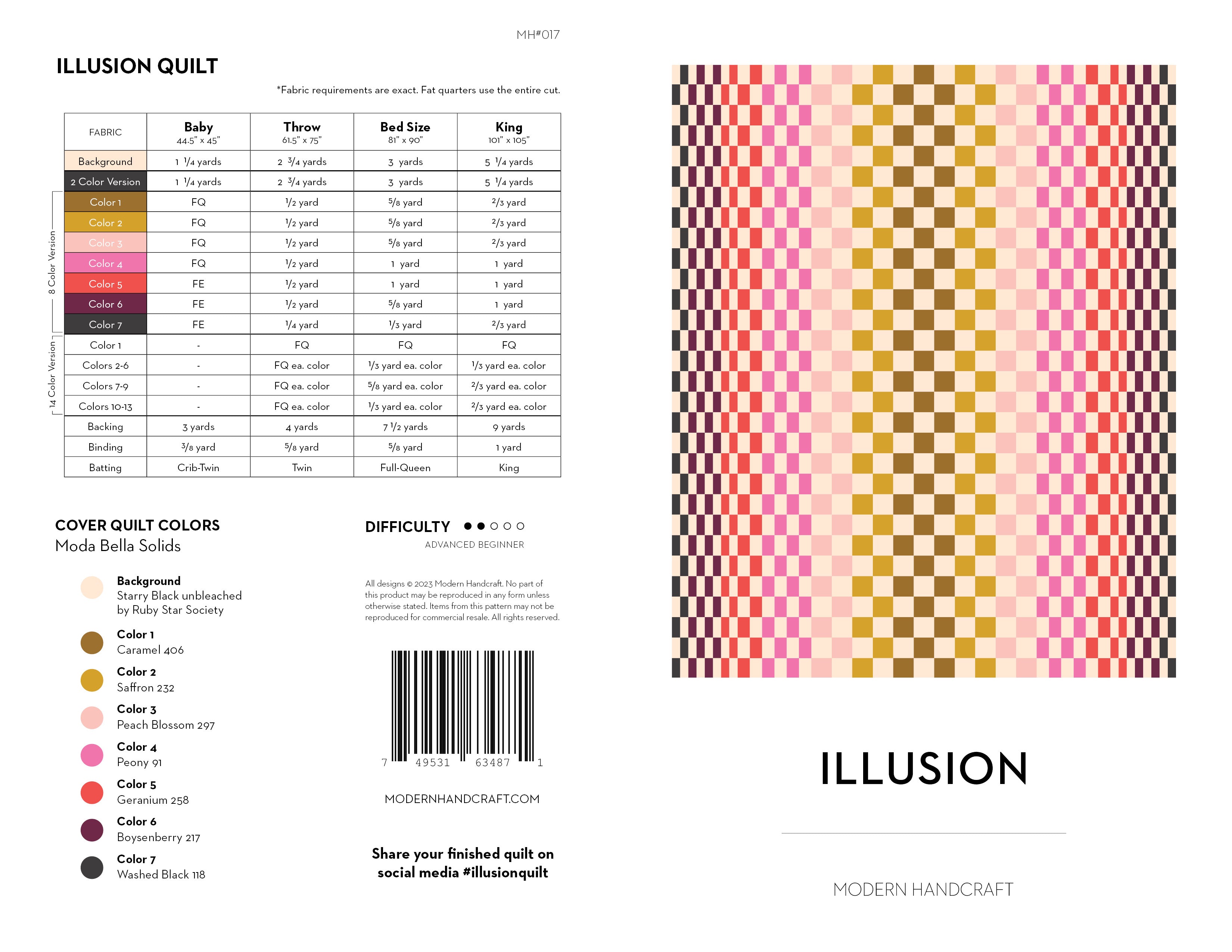 Illusion Quilt - Set of 5