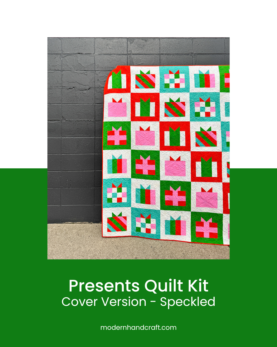 Presents Quilt Kit - Cover Quilt + Woven Label