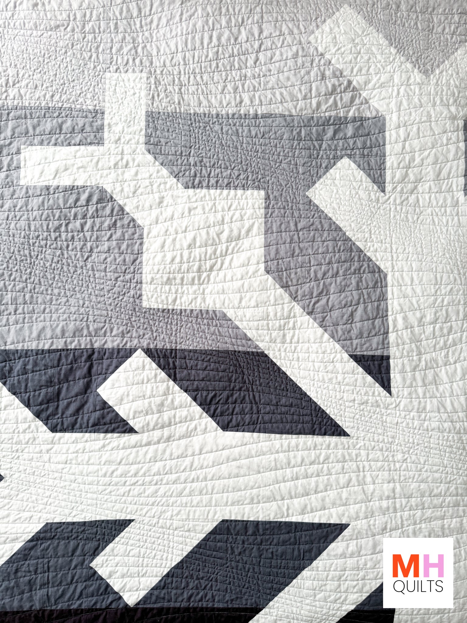 Snowflake Quilt - Grayscale Kona Version