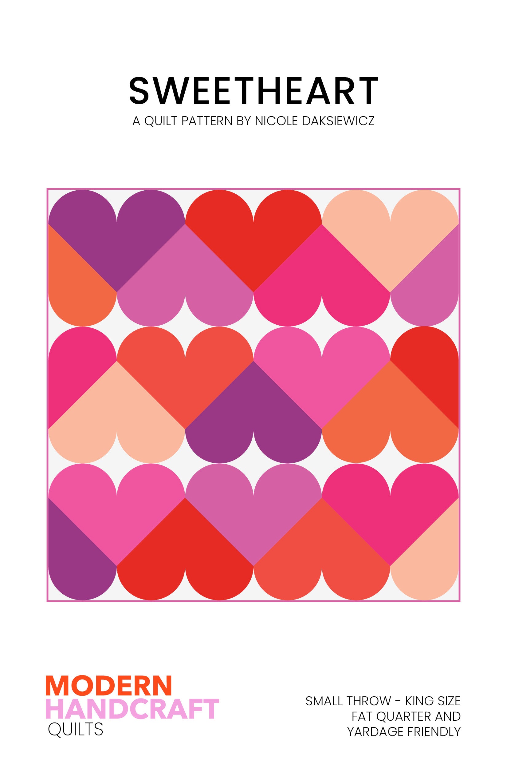 Sweetheart Quilt Printed Pattern