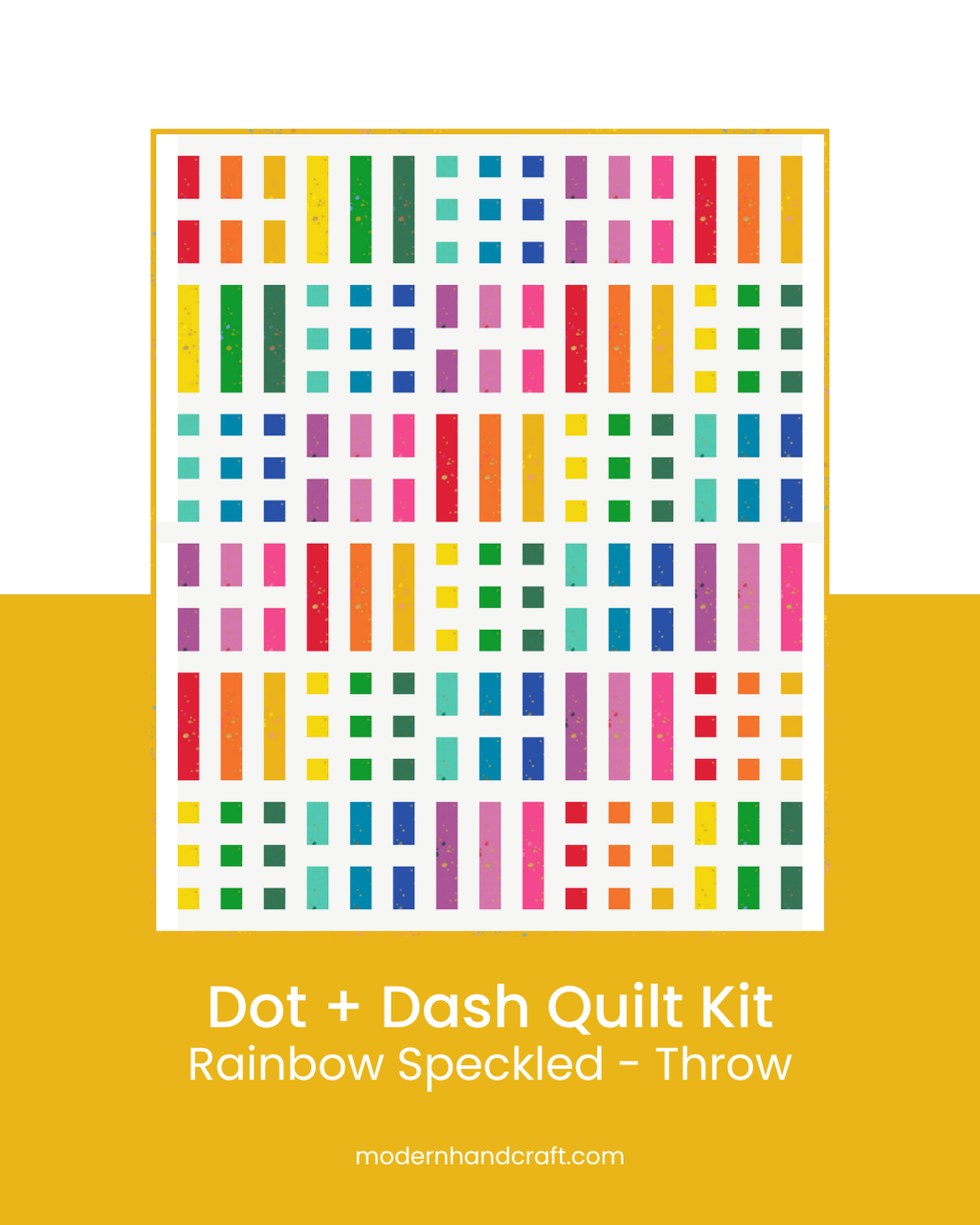 Dot + Dash Quilt Kit - Rainbow Speckled – modernhandcraft
