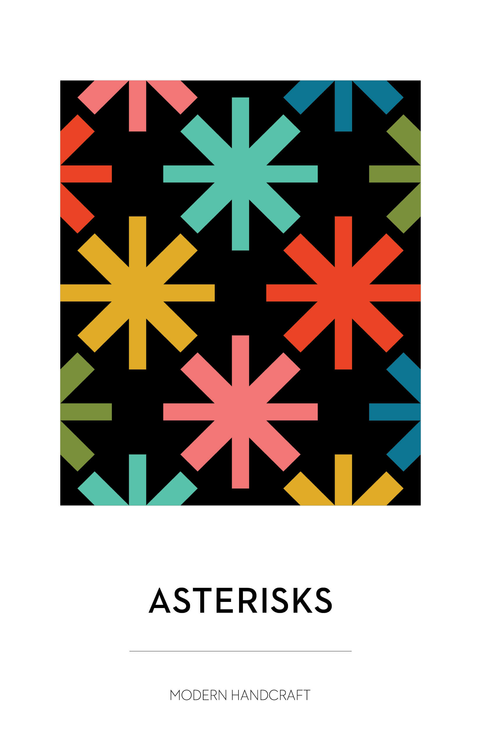 Asterisks Quilt Printed Pattern