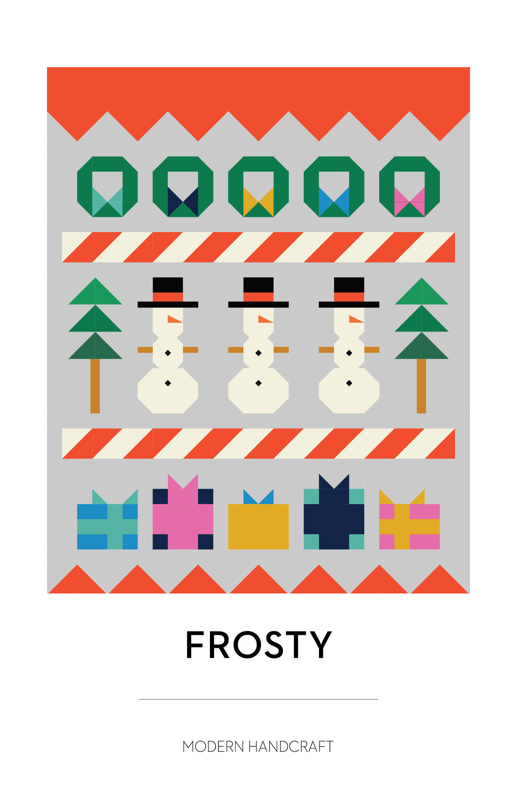 Frosty Quilt Printed Pattern