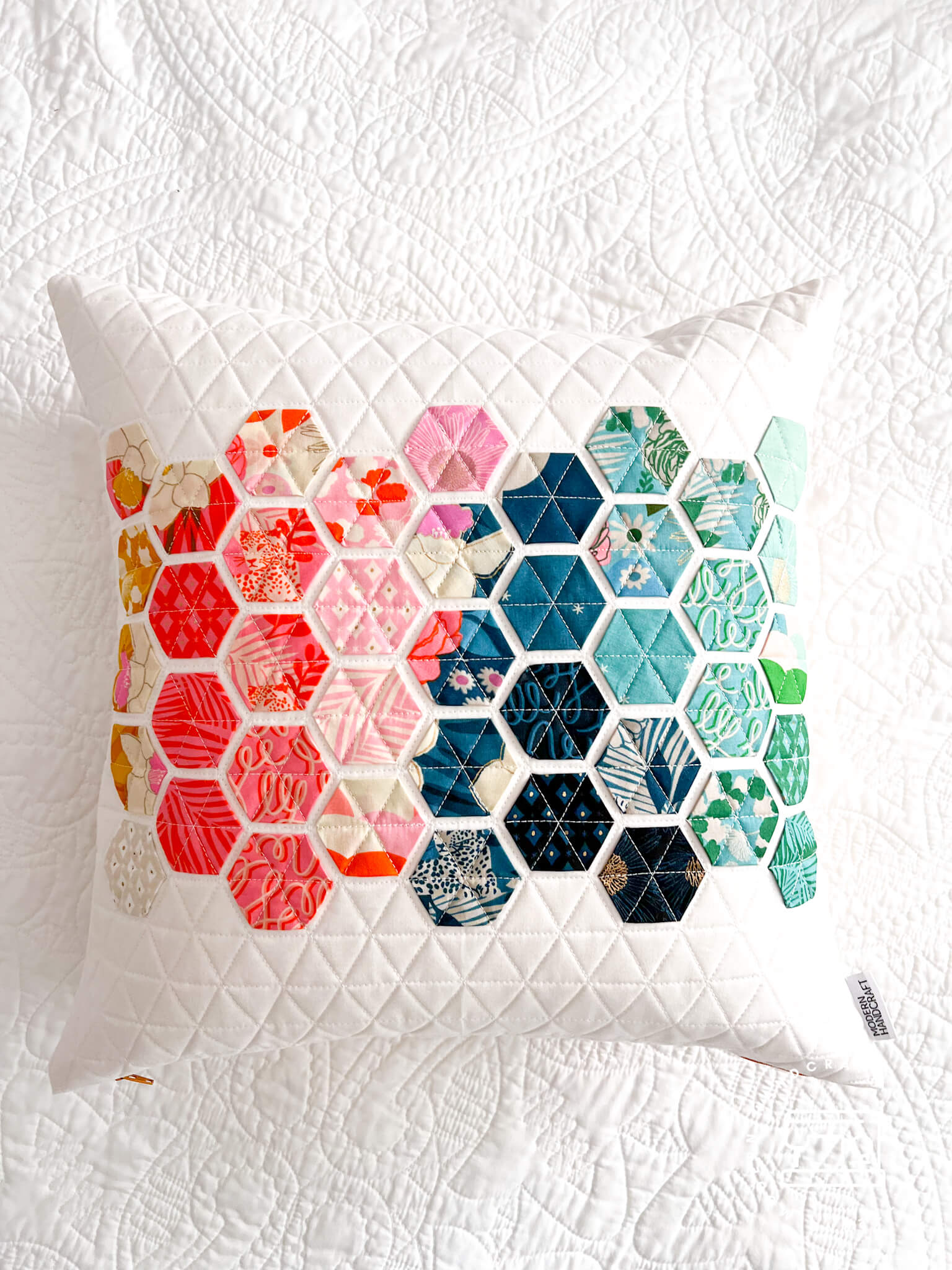 Hexie Pillow Printed Pattern