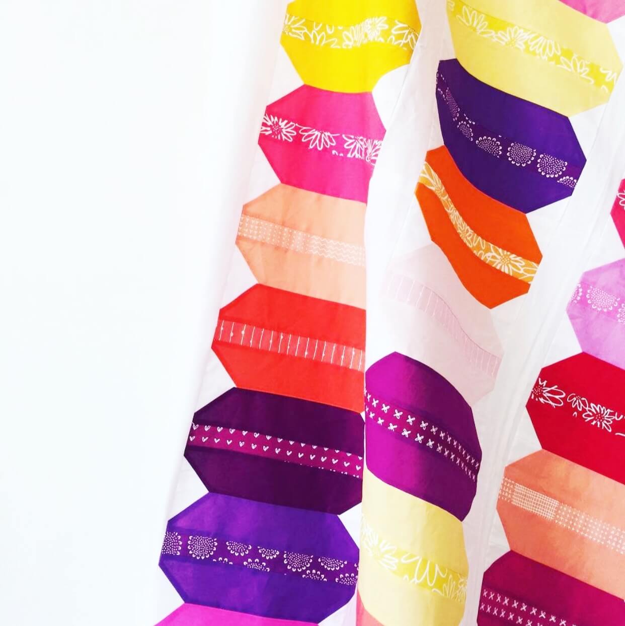 French Macaron Quilt Printed Pattern