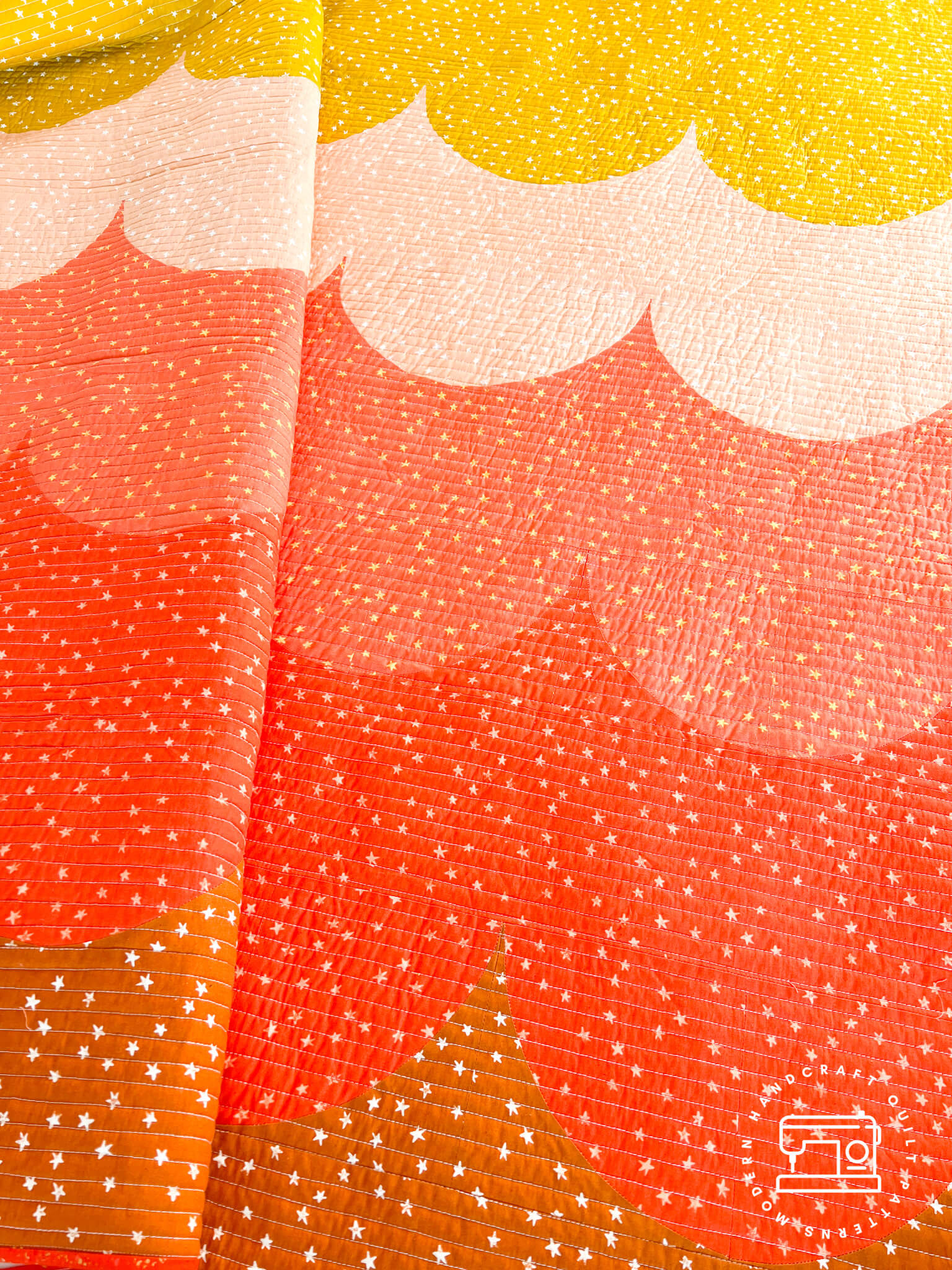 Scallop Quilt Printed Pattern