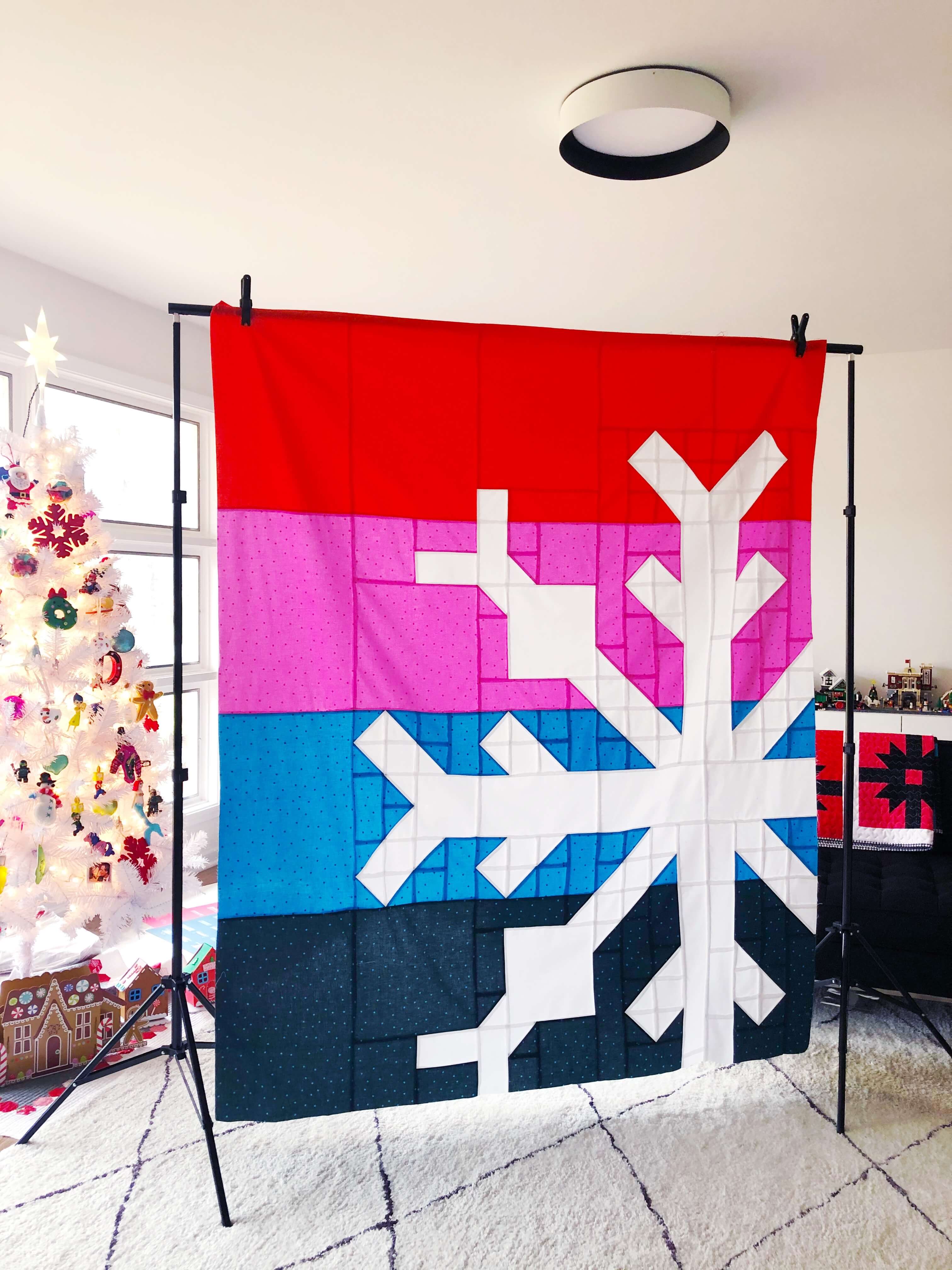 Snowflake Quilt Printed Pattern