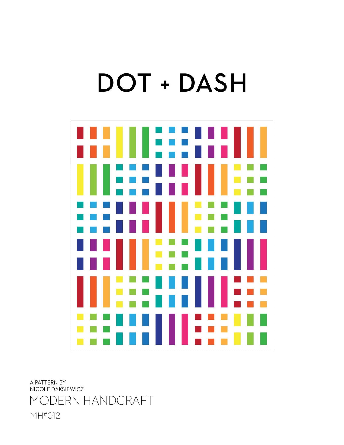 Dot   Dash Quilt PDF Pattern modernhandcraft