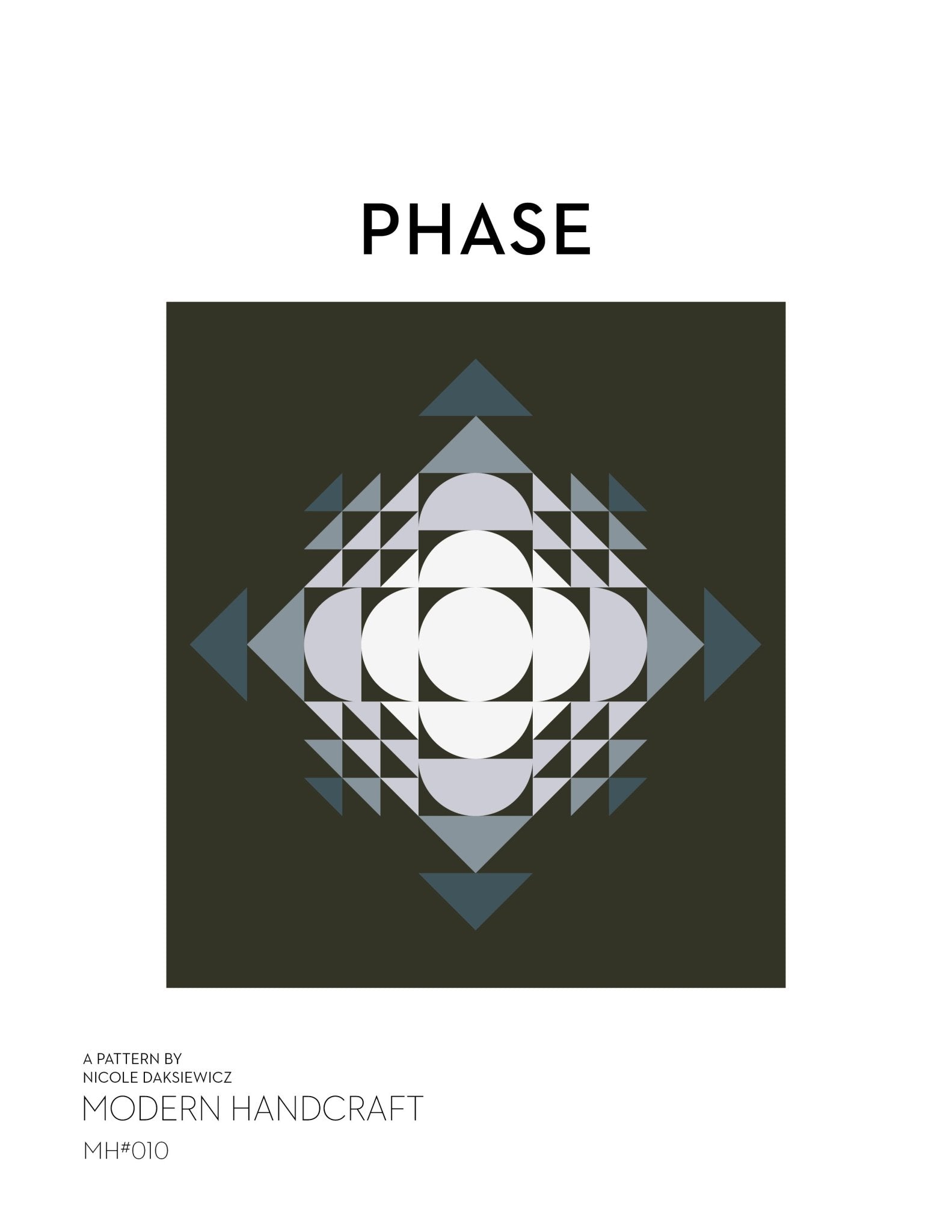 Phase Quilt PDF Pattern - modernhandcraft