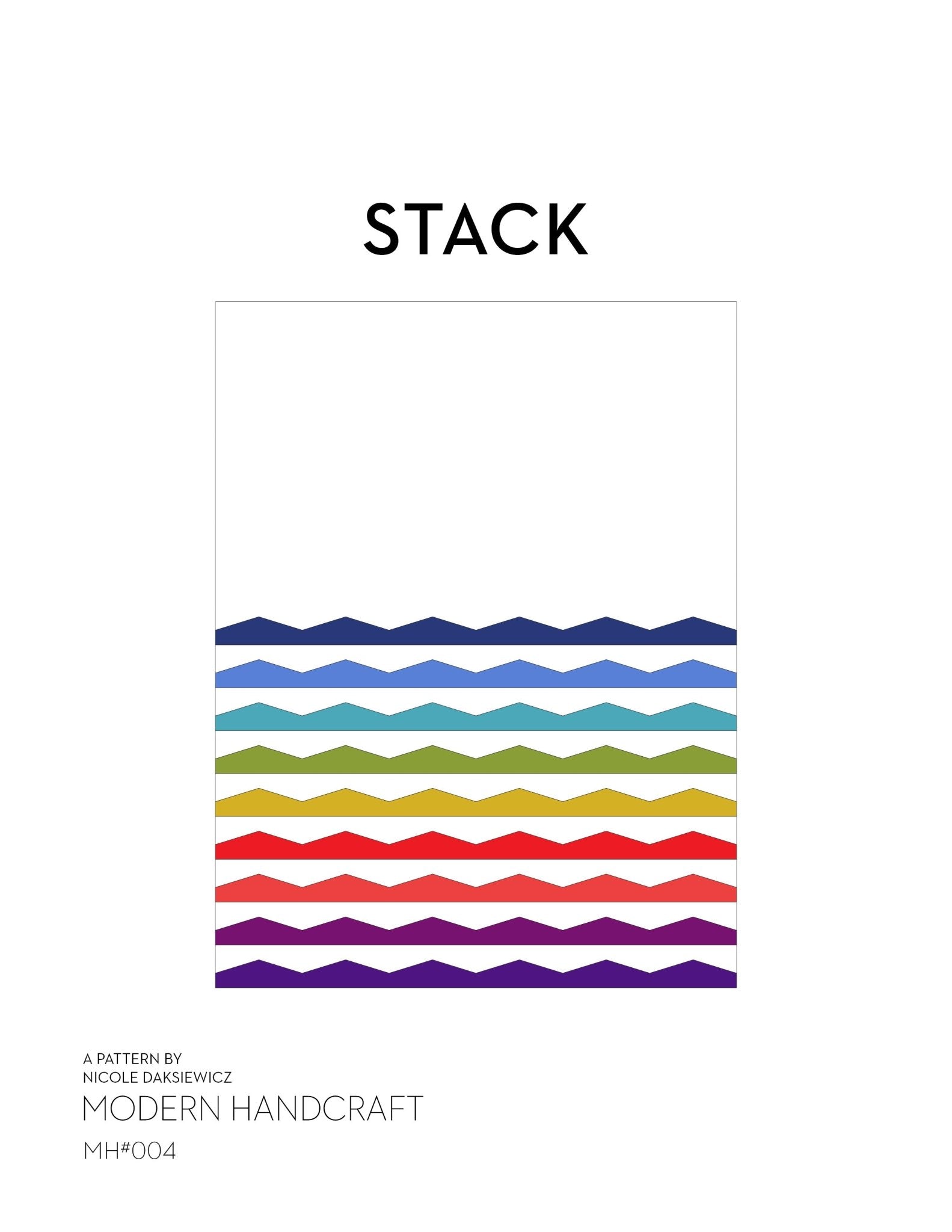 Stack Quilt PDF Pattern - modernhandcraft